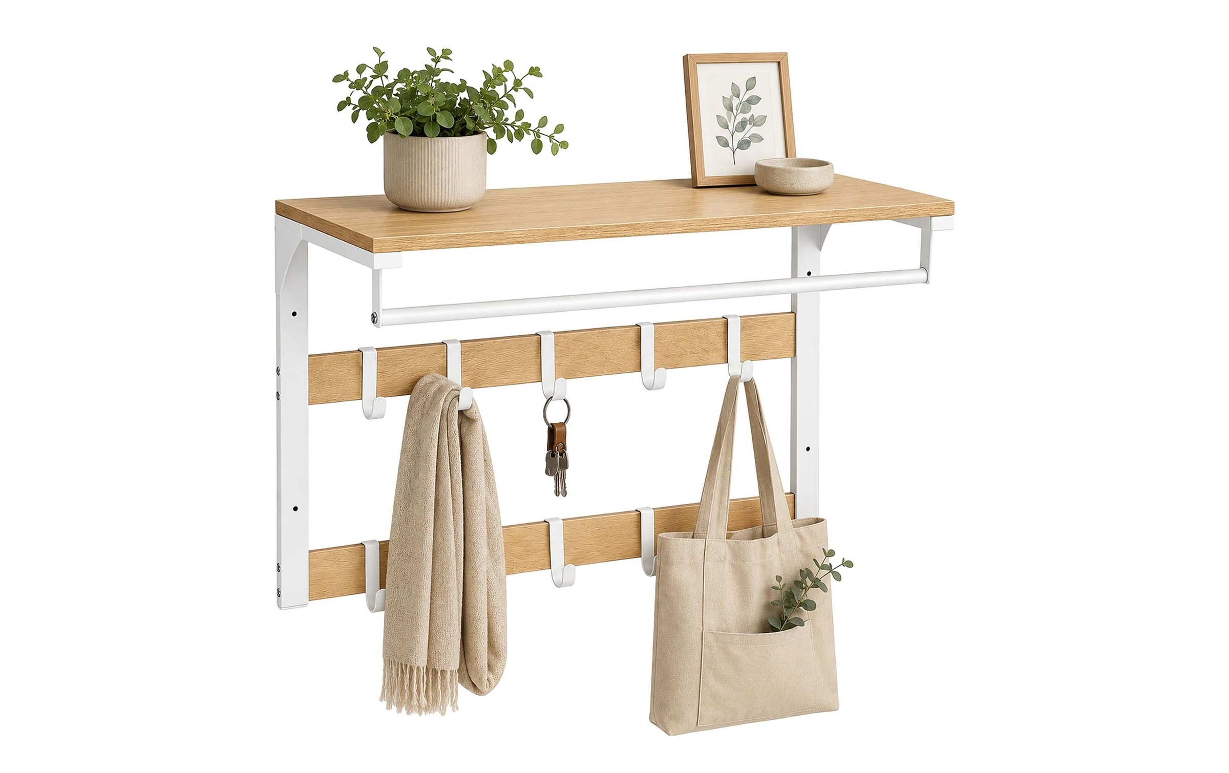 relaxdays Porte-manteau mural