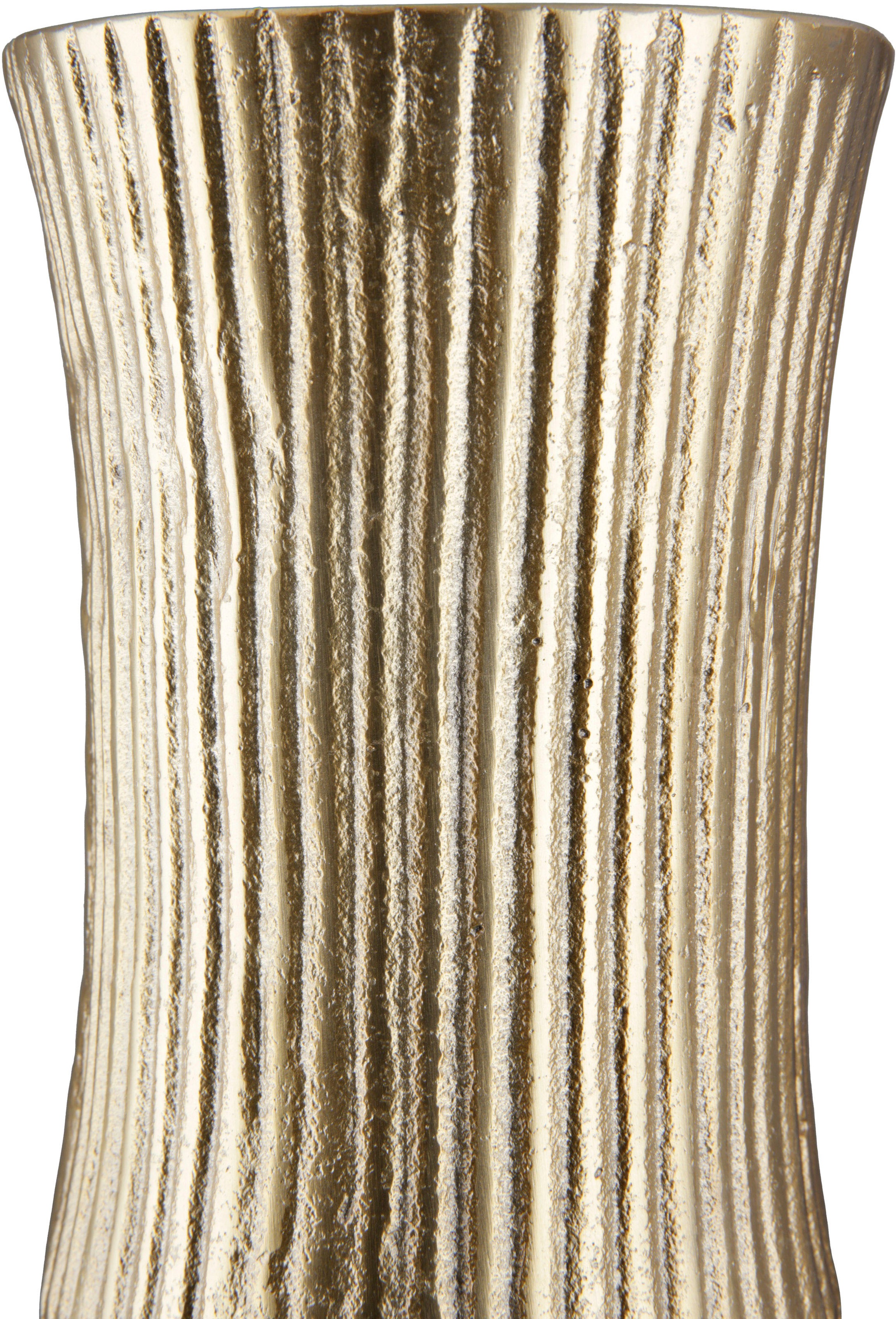 GILDE Vase décoratif »Face« Vase aus Aluminium, Dekoobjekt