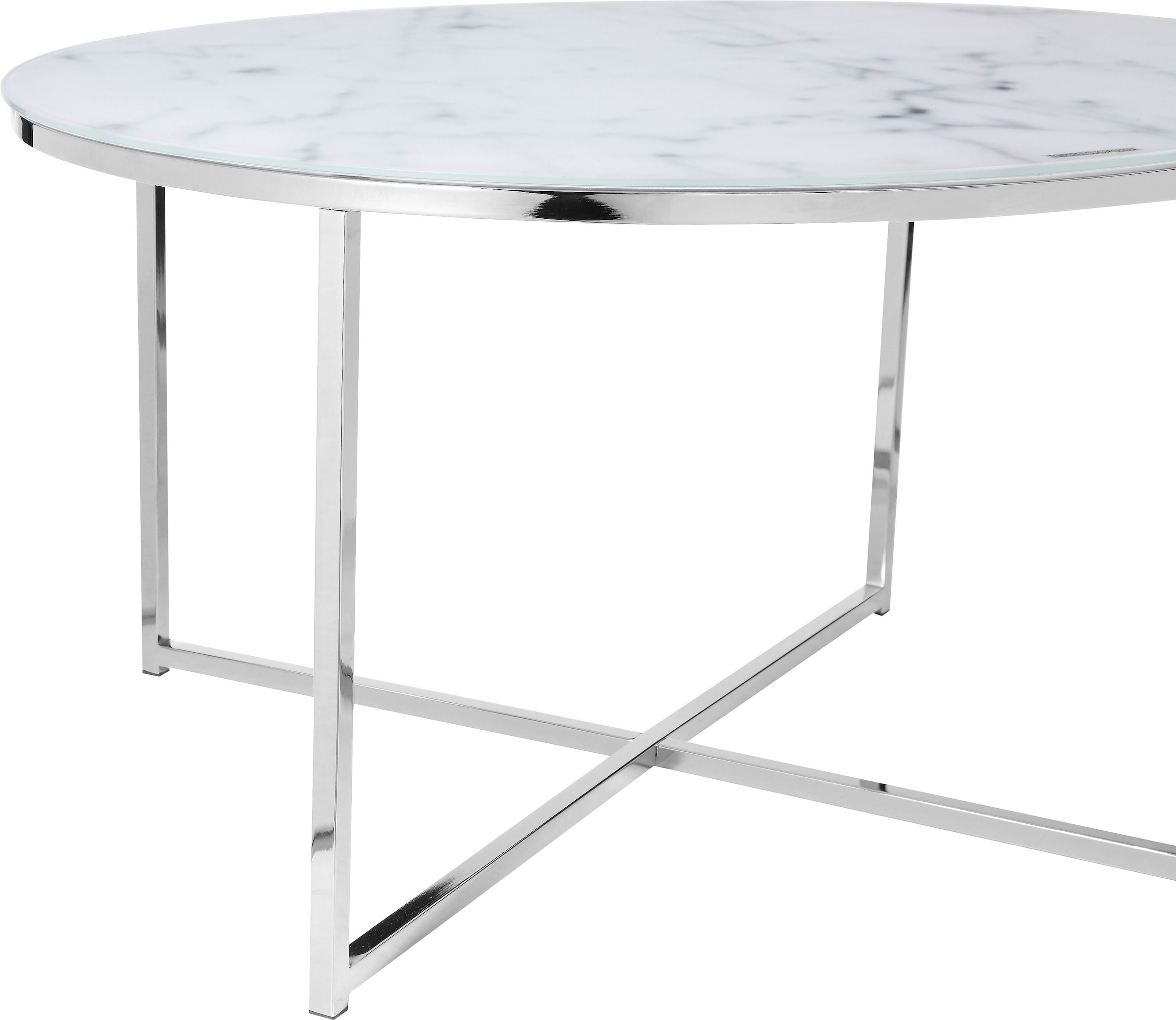 SalesFever Table basse »Caorle Coffeetable im eleganten Stil« Elegantes Design mit Marmoroptik-Tischplatte