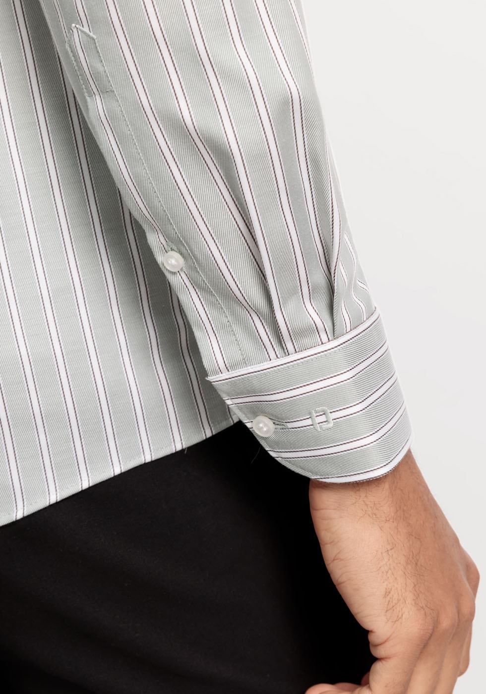 OLYMP Chemise d'affaires »Level Five body fit« mit kräftigen Webstreifen