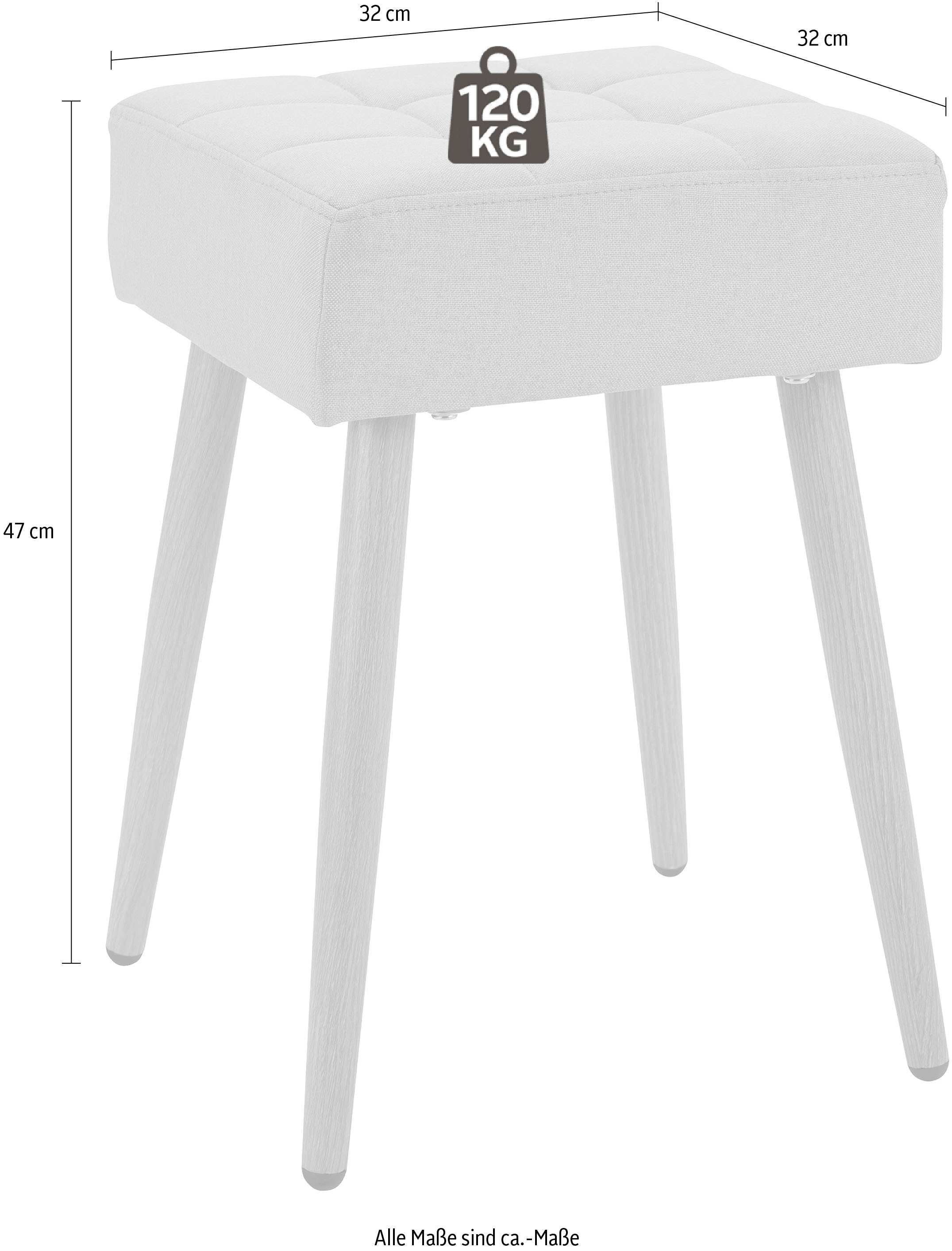 GOODproduct Tabouret »Louise« 1 cuis tlg. quadratische Sitzfläche in 32 cm