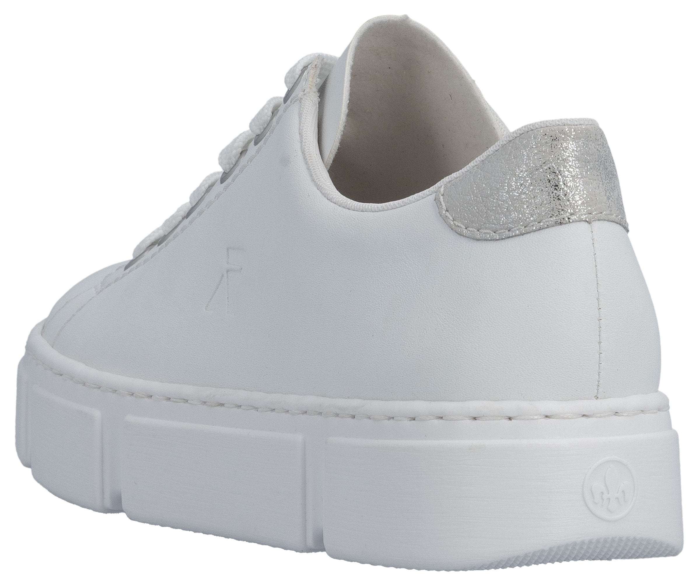 Rieker Baskets à plateforme  in monochromer Optik, Freizeitschuh, Halbschuh, Schnürschuh