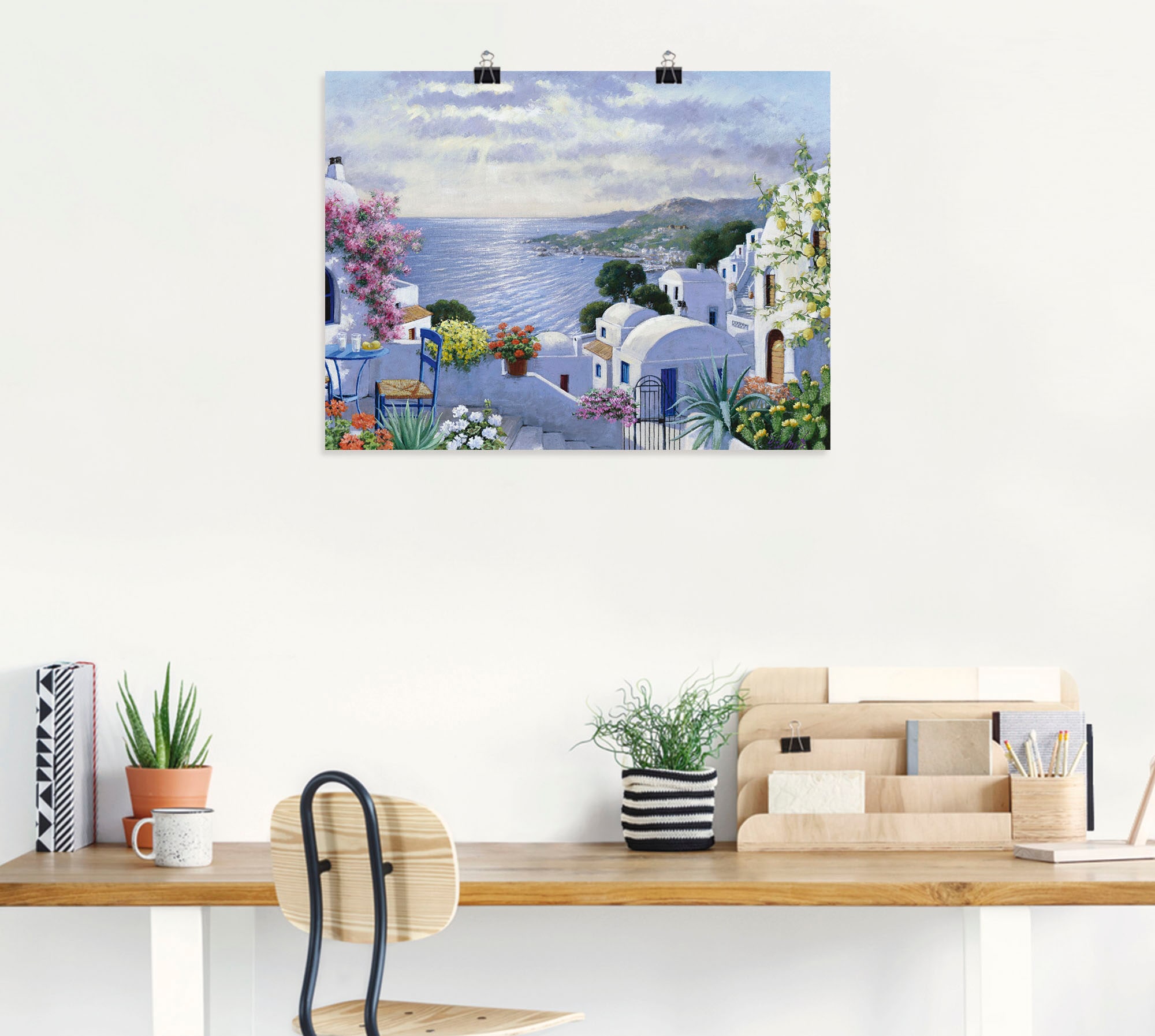 Artland Fresque murale »Funkelndes Griechenland« 1 cuis tlg. als Leinwandbild, Poster in verschied. Grössen