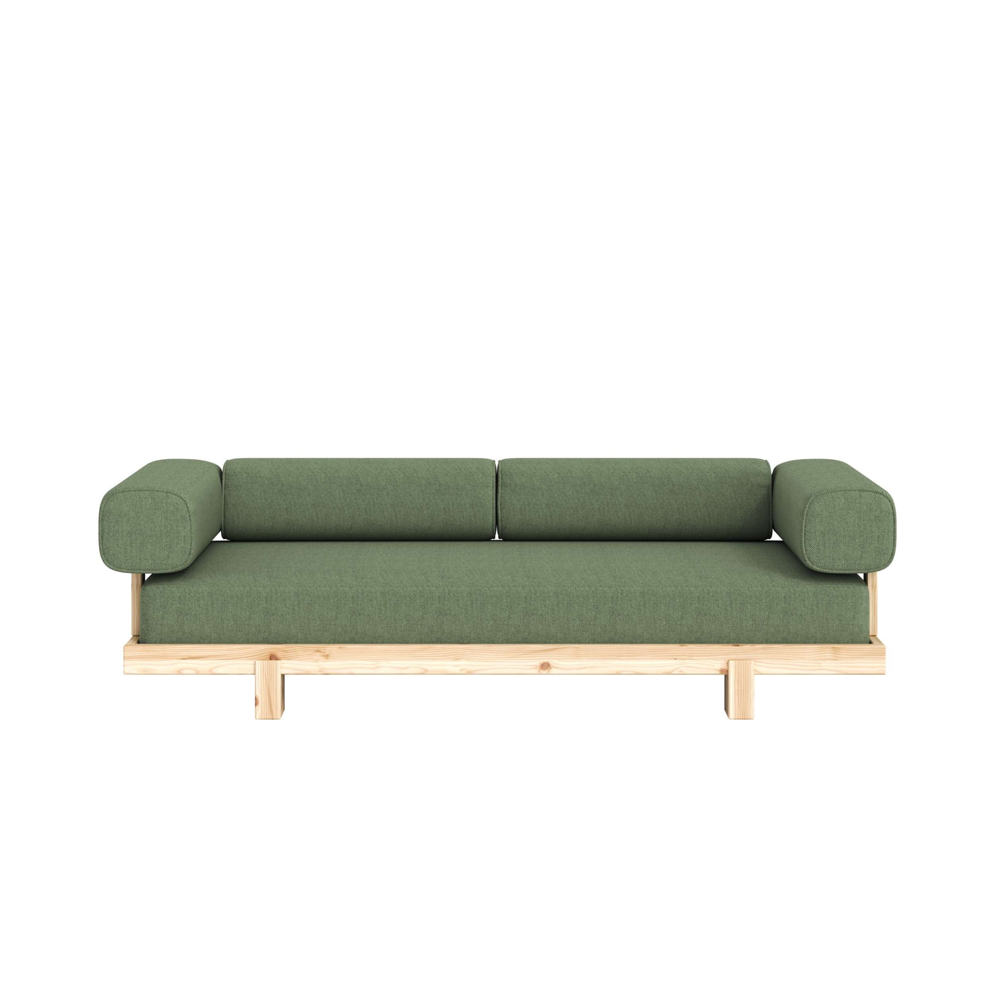 Karup Design Schlafsofa »Stay Sofa Bed, mit Bettfunktion & Boxspring, 3 Sitzer aus Massivholz« Boxspring-Matratze mit Sprungfedern, 90 x 200 cm, Made in Europe