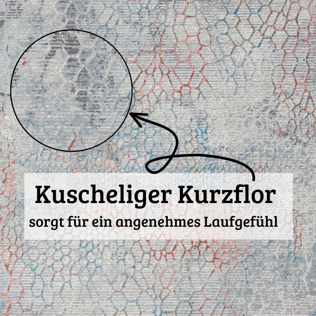 GOODproduct Tapis »Jaxyn« Rectangulaire 8 mm Höhe Kurzflor, modernes Design, pflegeleicht, Wohnzimmer