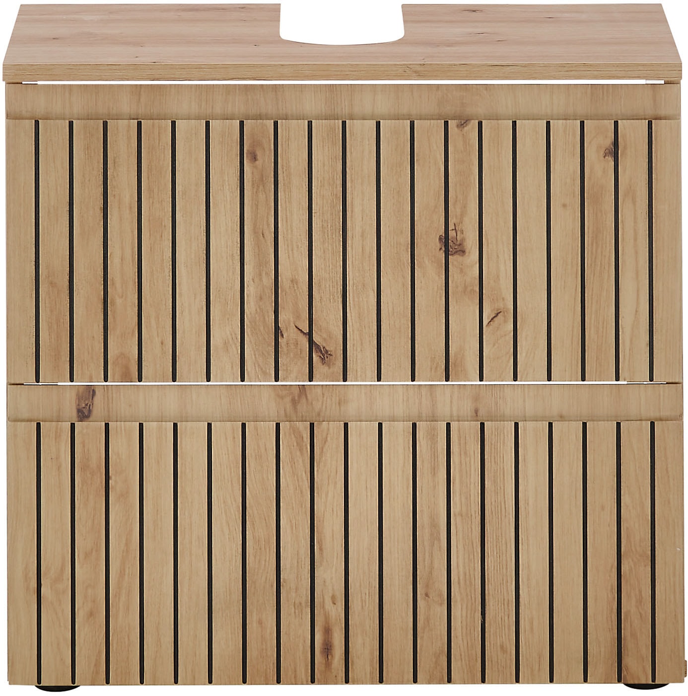 BASIC by Balculina Waschbeckenunterschrank »Austin« 1 Stk. tlg. Breite 60 cm, 2 Schubkästen mit Unterflurauszug