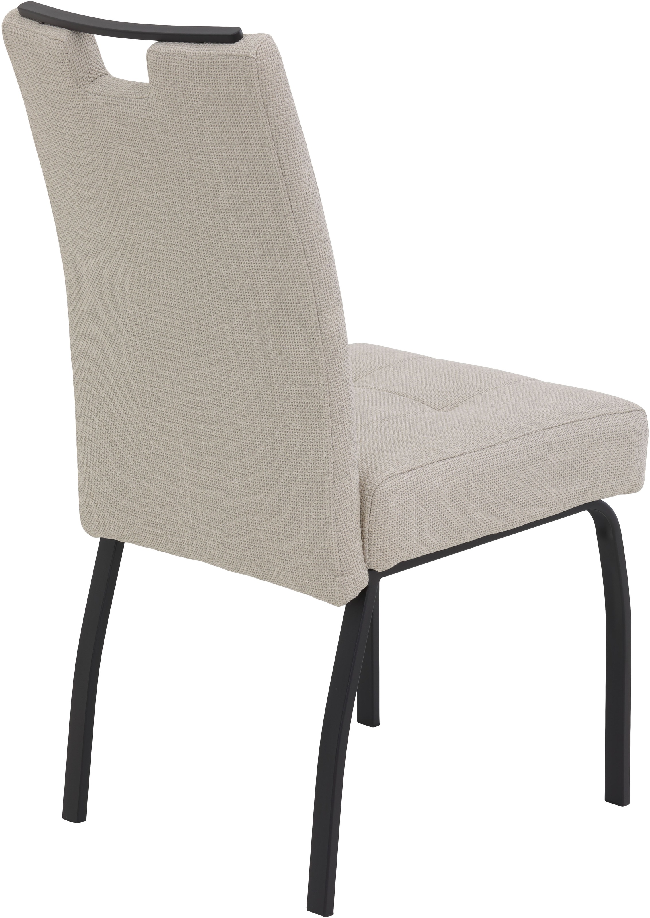 HELA Ensemble de salle à manger »EBRO« Ensemble, 5 cuis tlg. avec extension synchronisée, chaise à quatre pieds XL largeur d'assise, ressorts, poignée