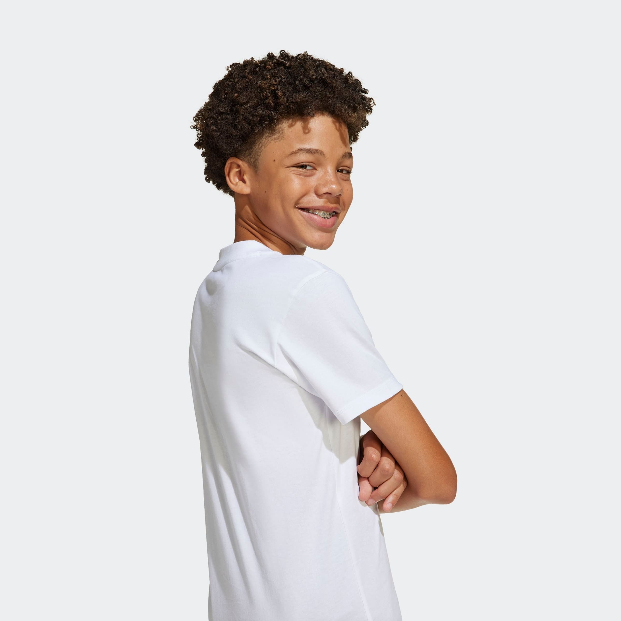 adidas Sportswear T-Shirt »ESSENTIALS KIDS« für Kinder und Teens, mit Rundhalsausschnitt, aus 100 % Baumwolle
