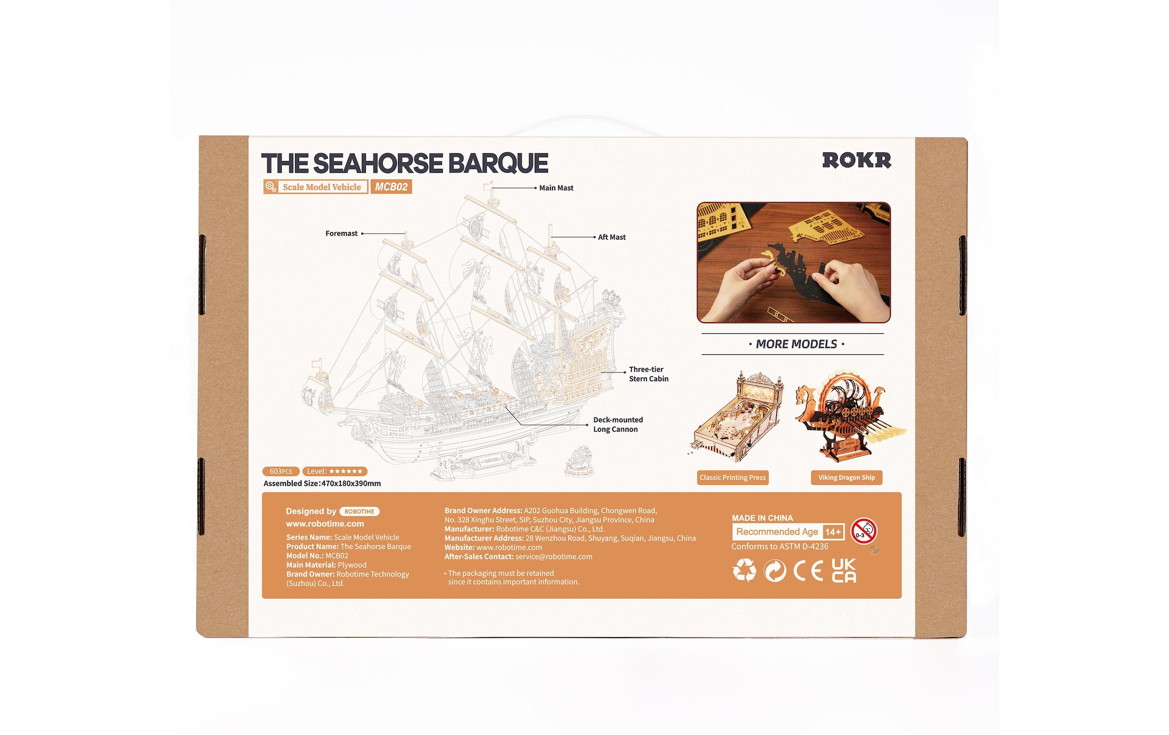   Modellbausatz »RoboTime Seepferd Barke«