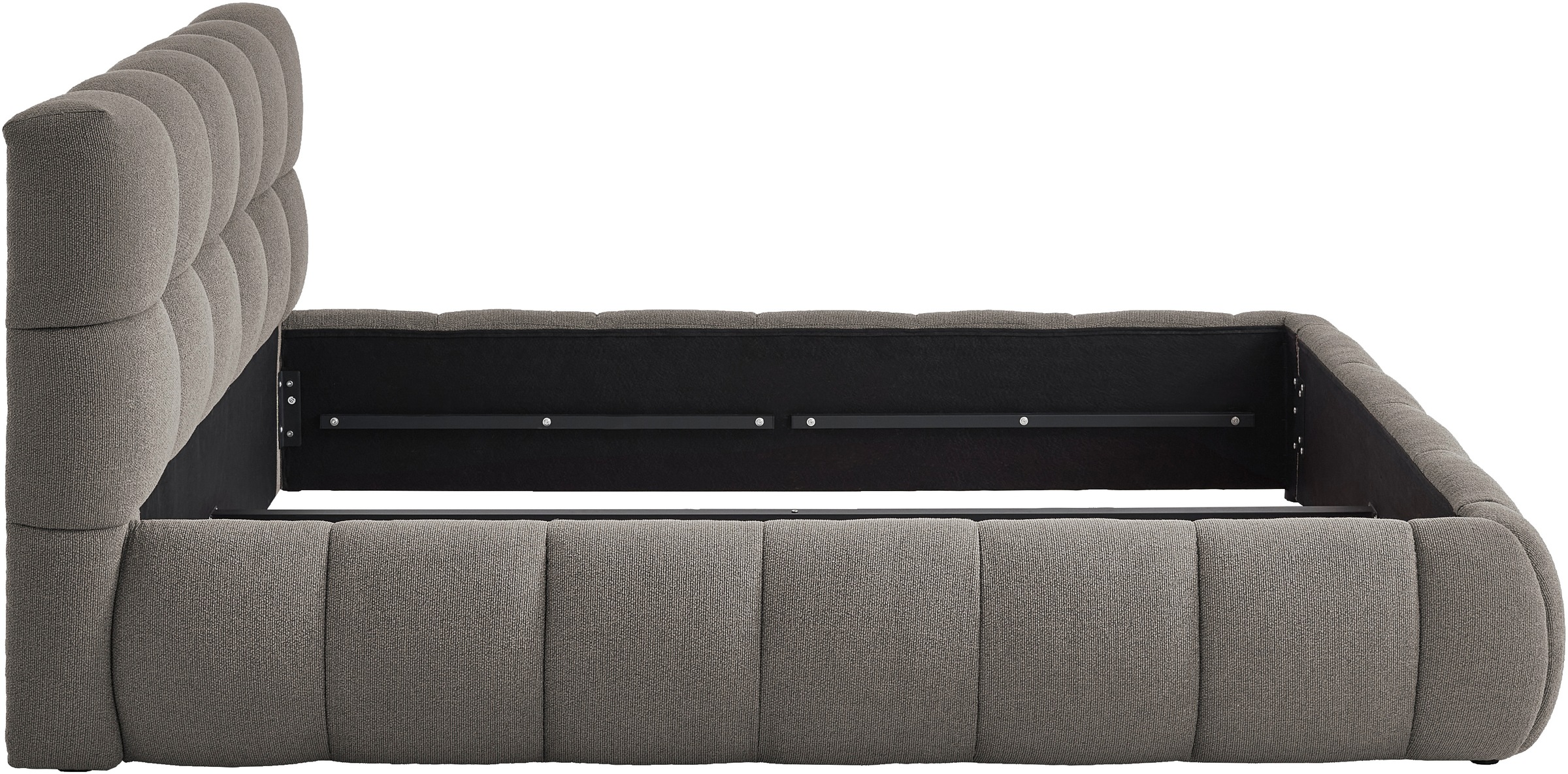 ATLANTIC home collection Polsterbett Polsterbett, Bezug mit Melange-Effekt