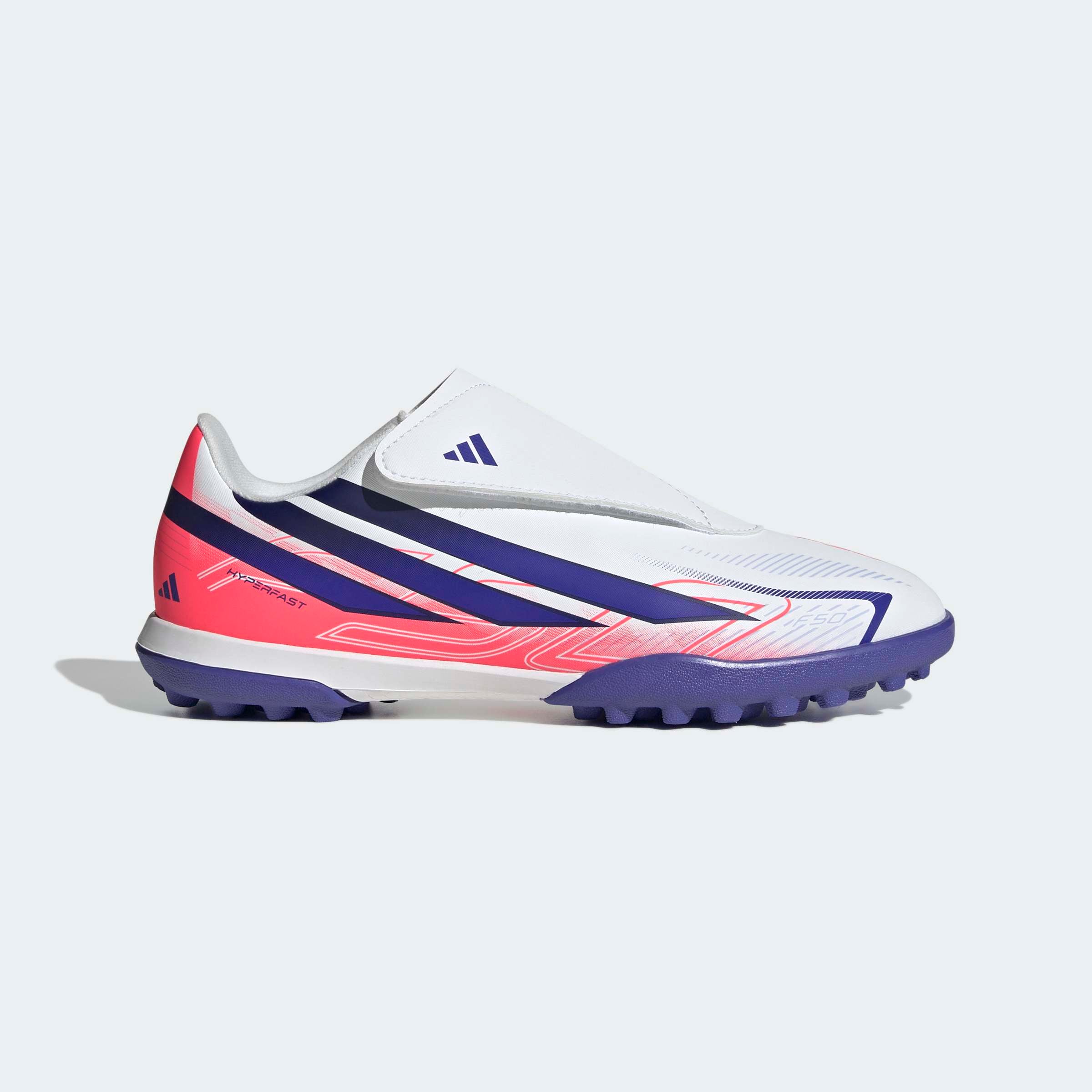 adidas Performance Fussballschuh »F50 HYPERFAST CLUB KIDS , HYBRIDRASEN, KLETTVERSCHLUSS«  für Kinder & Jugendliche