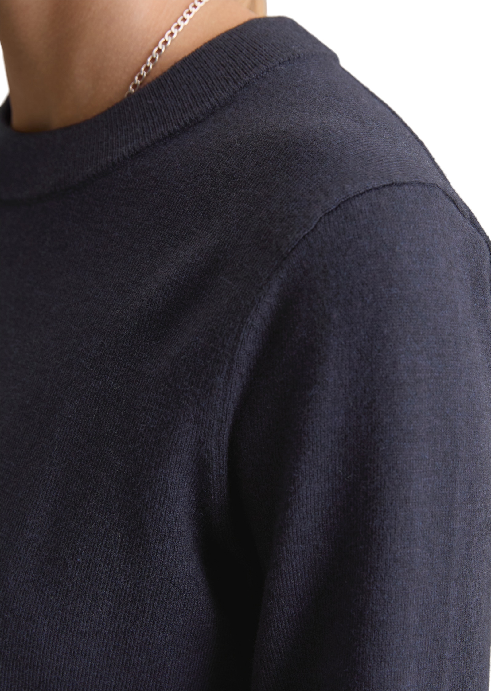 Marc O'Polo DENIM Pull à col rond »regular fit aus Soft Cotton Stretch«