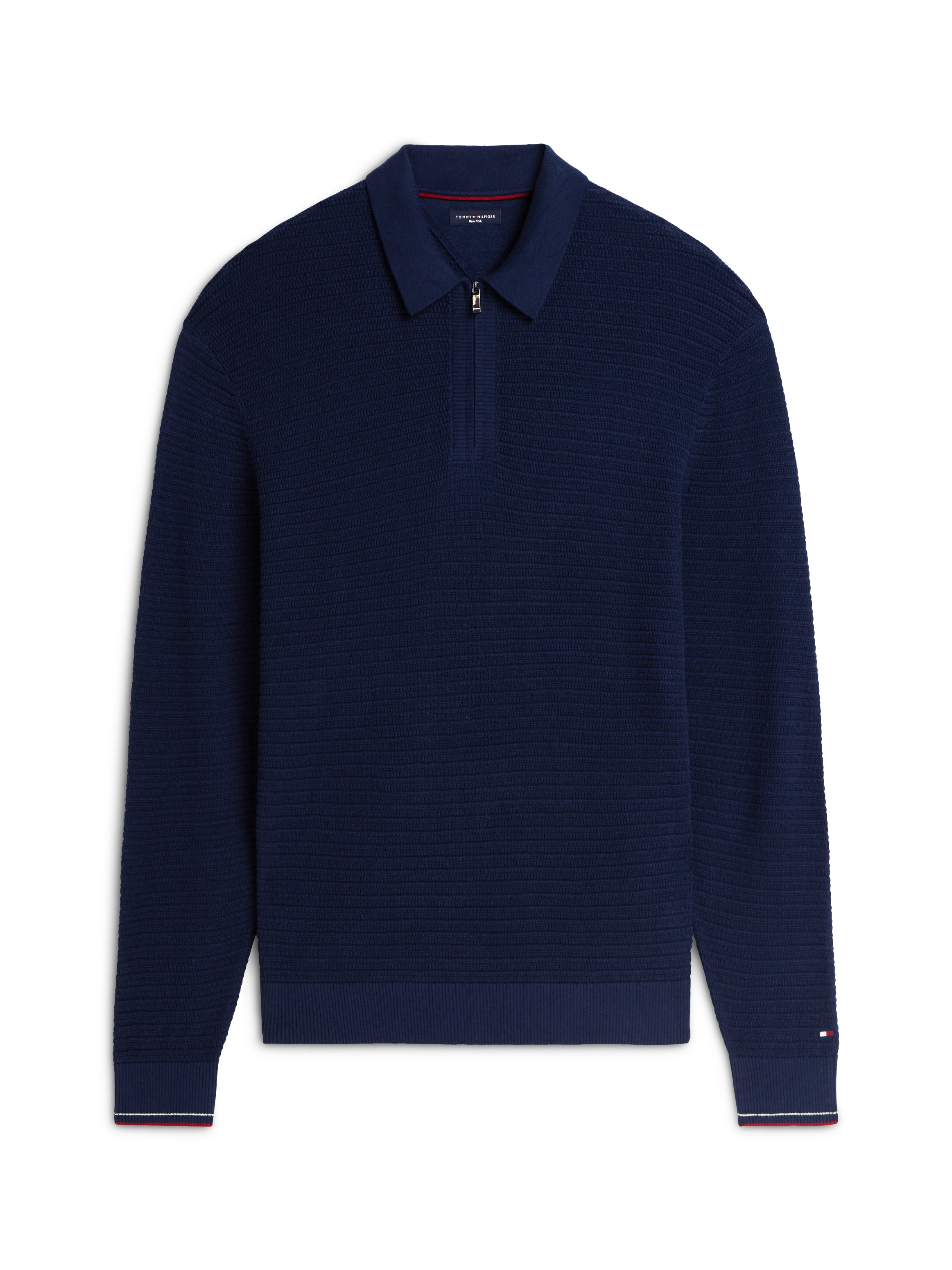 Tommy Hilfiger Polokragenpullover »Dress Casual Premium Line Zipper« Premium Qualität mit Seide und Kaschmir - soft, atmungsaktiv