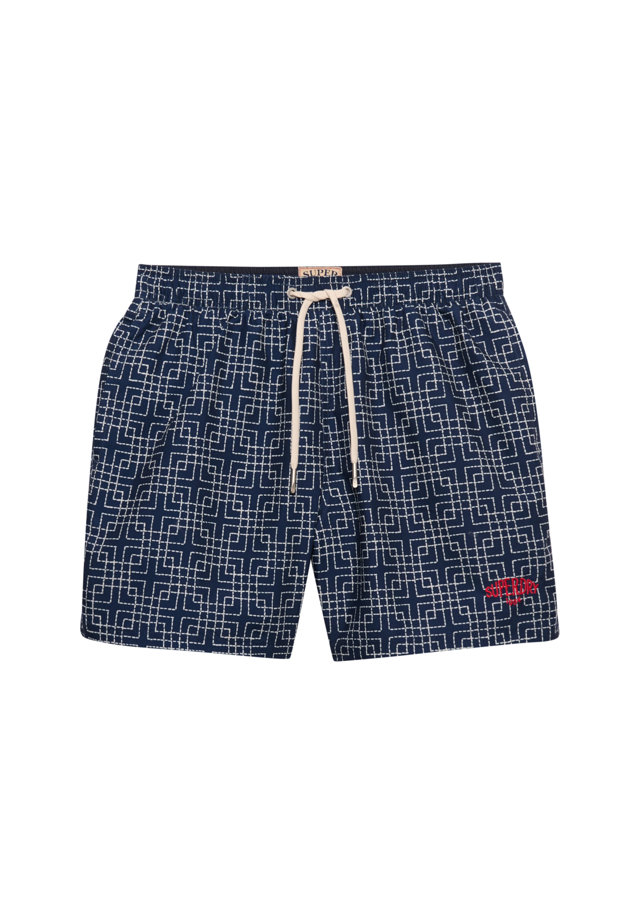 Superdry Short de bain »PREMIUM PRINTED 15 SWIM SHORT« en polyester, coupe tendance, aspect à motifs, facile d'entretien