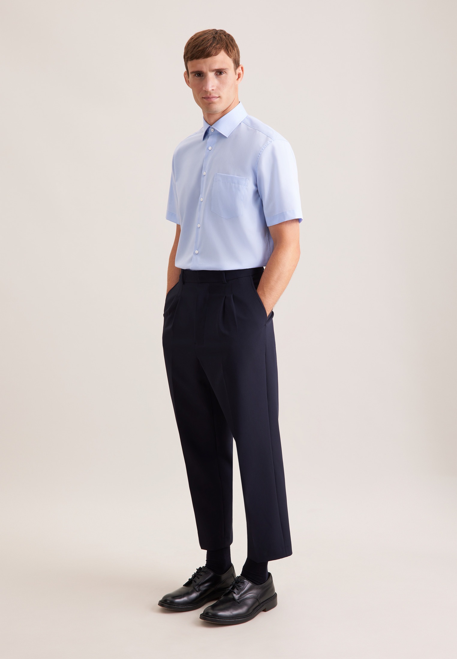 seidensticker Businesshemd »Schwarze Rose« Regular 1/2 Kentkragen Uni