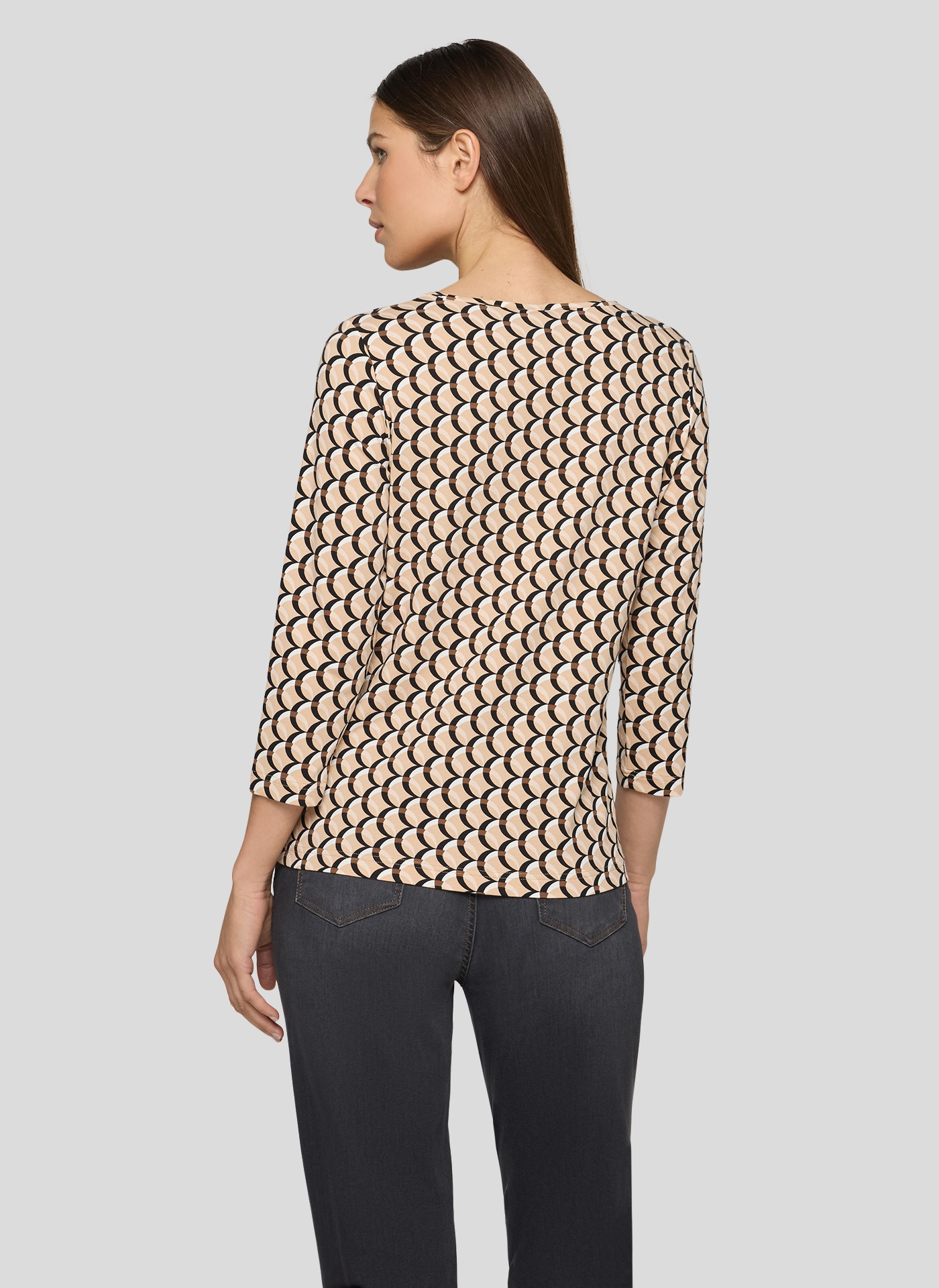 Rabe T-shirt à manches 3/4 mit All-Over Print