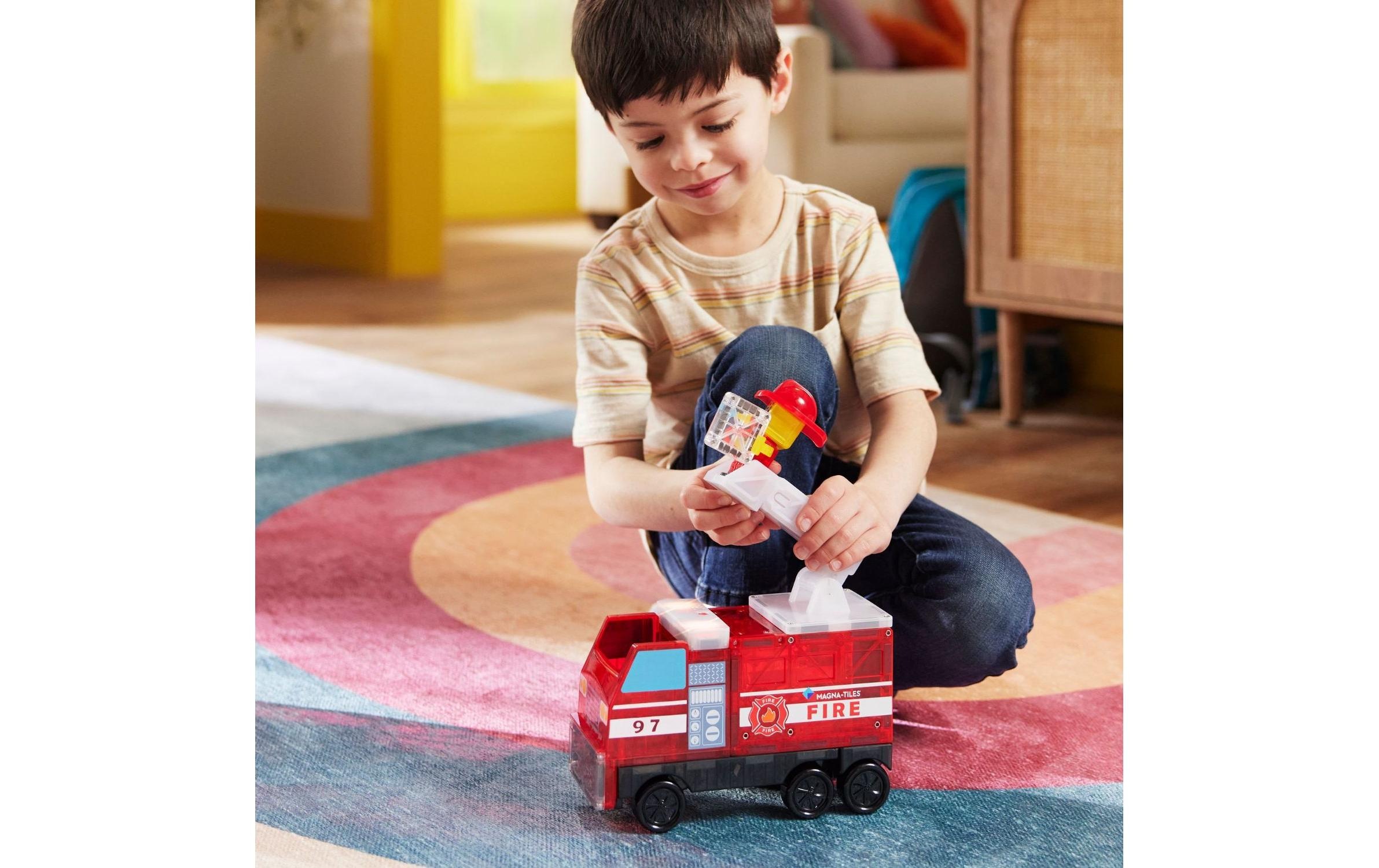   Steinbaukasten »Magna-Tiles Fire Station 50 Teile«