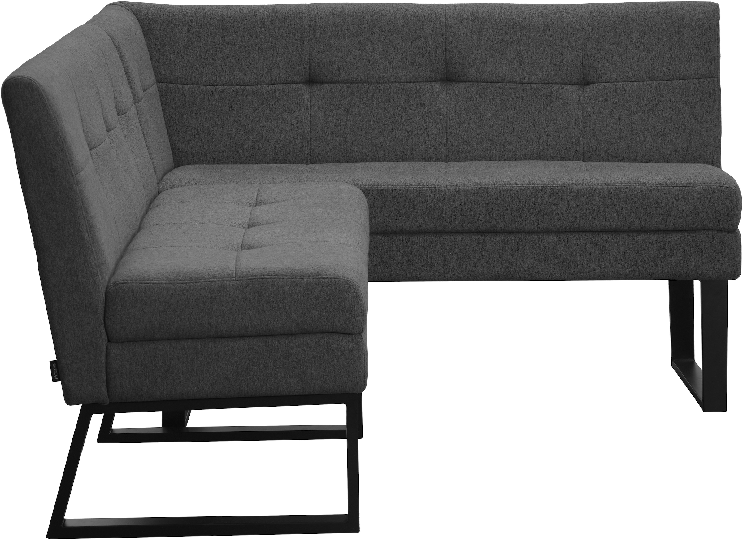 GOODproduct Banc d'angle »Geranie, Sitzbank, Essbank, pflegeleichter Strukturstoff« Eckbank inkl. Stauraum, Pulverbeschichtetes Metallgestell