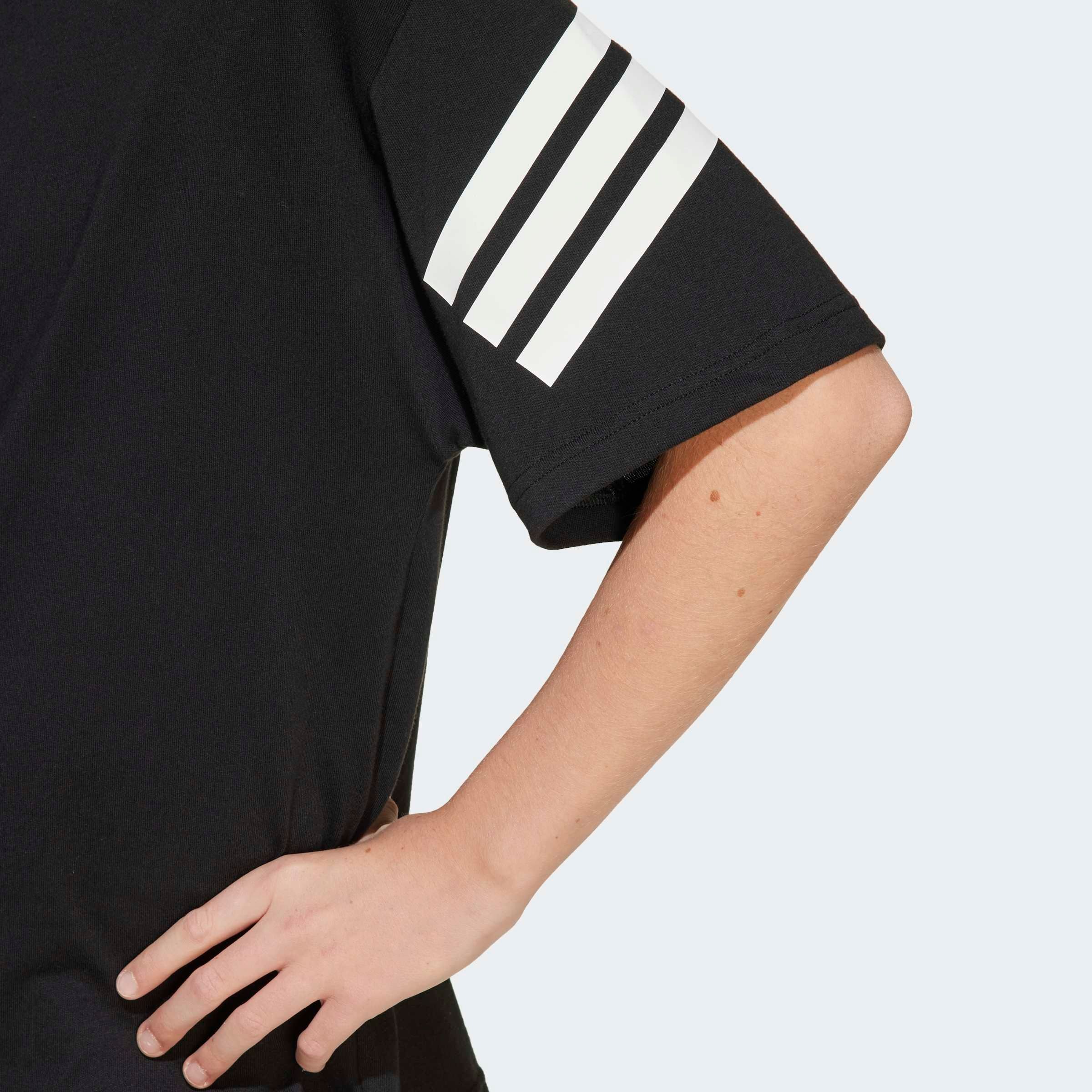 adidas Sportswear T-Shirt »FUTURE ICONS 3-STREIFEN KIDS« lockerer Schnitt, sportlicher Stil, Rundhalsausschnitt