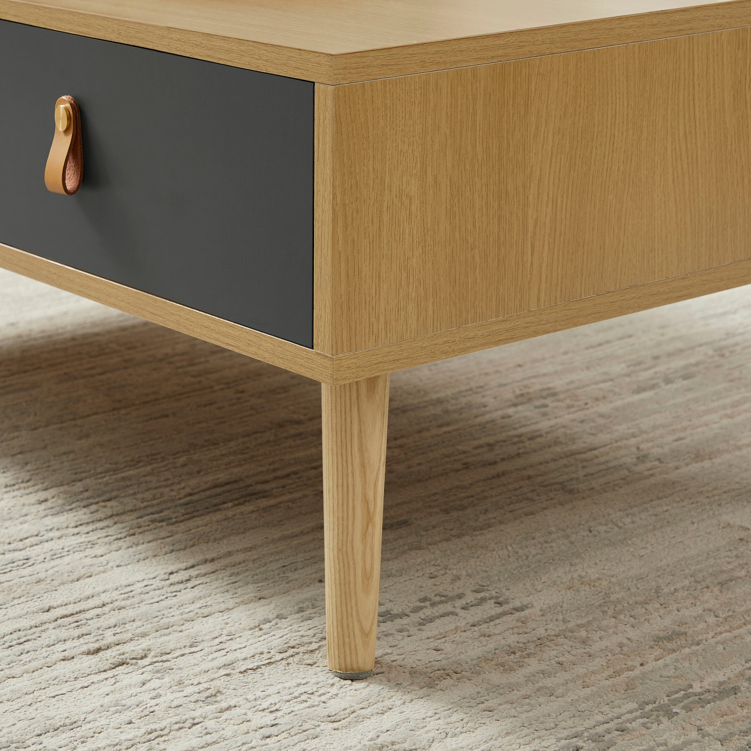 Leonique Couchtisch »Avril« Eichen-Melamin, FSC-zertifiziertem Eschenholz, Breite 110 cm