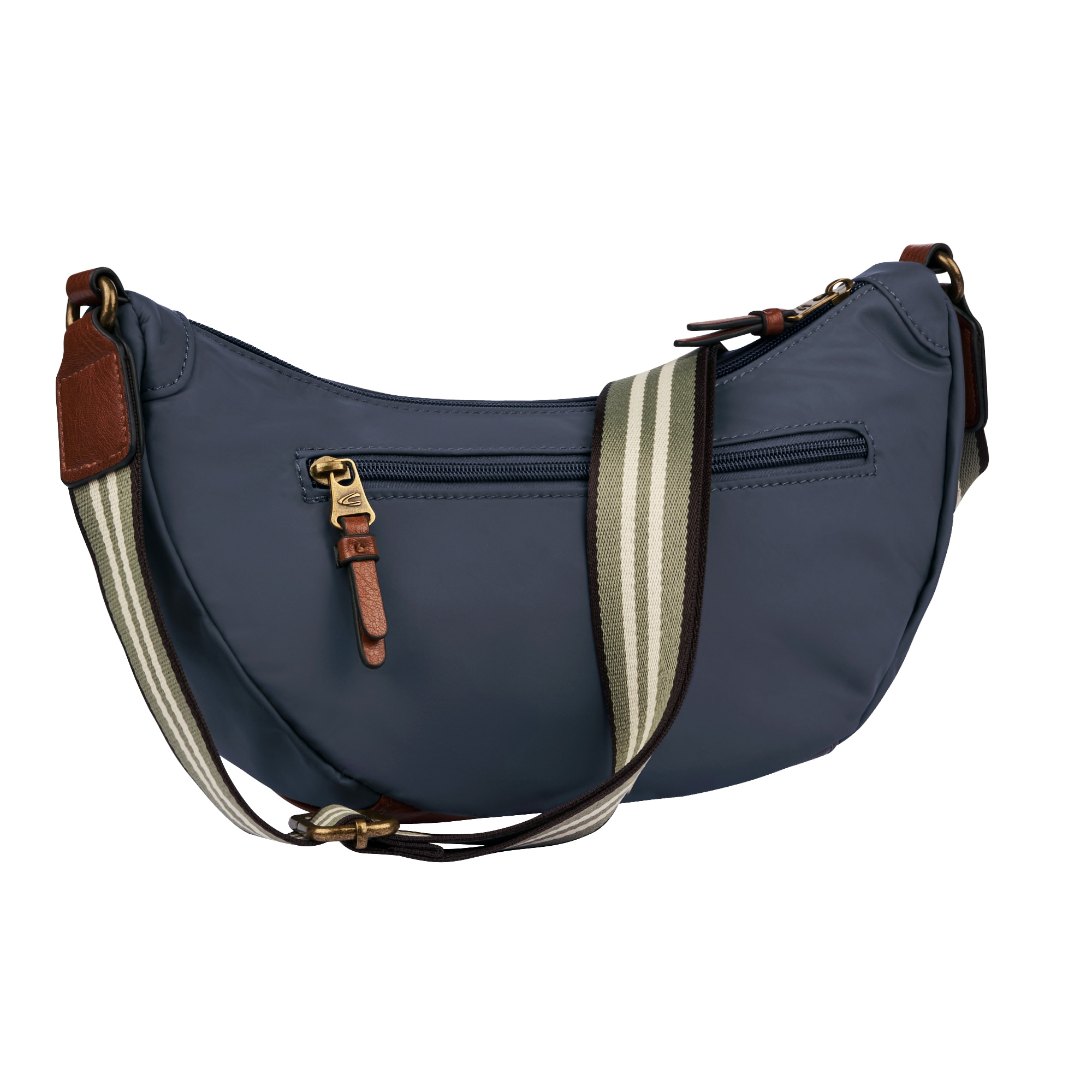 camel active Sac à main »Bari« en nylon mat de haute qualité avec sangle tissée rayée