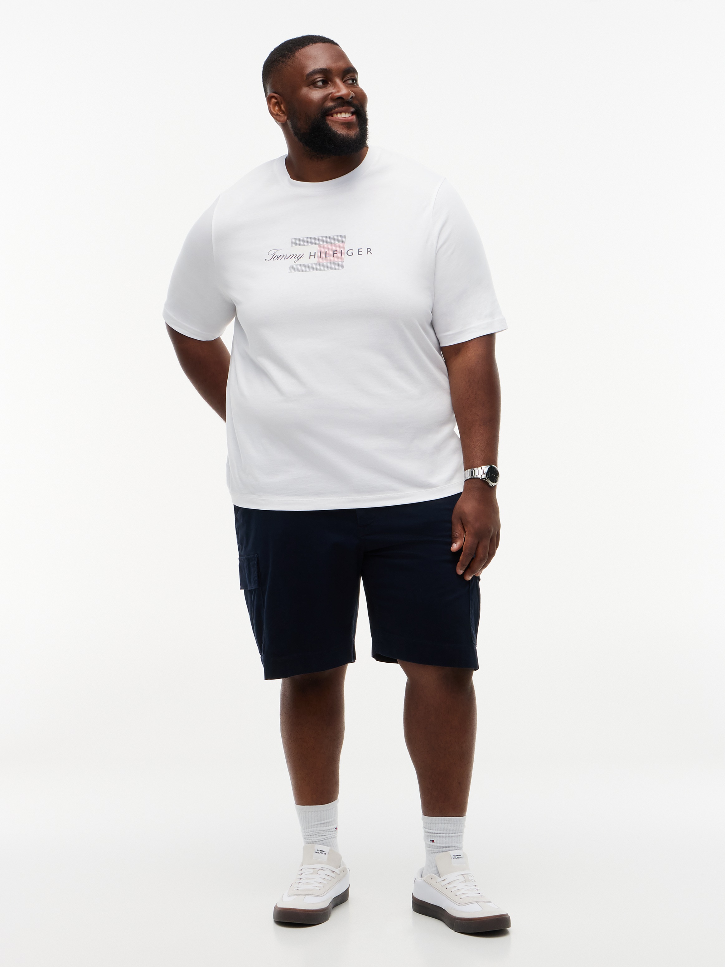 Tommy Hilfiger Big & Tall T-shirt En jersey avec graphique drapeau, grandes tailles