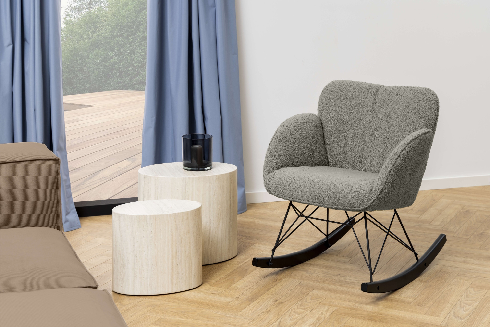 ACTONA GROUP Table basse »Mice 2er Set - oval, skandinavisch & modern, pflegeleicht, Komplettset« Table basse, table d’appoint,  forme ovale moderne (set de 2), en différentes couleurs, facile d'entretien