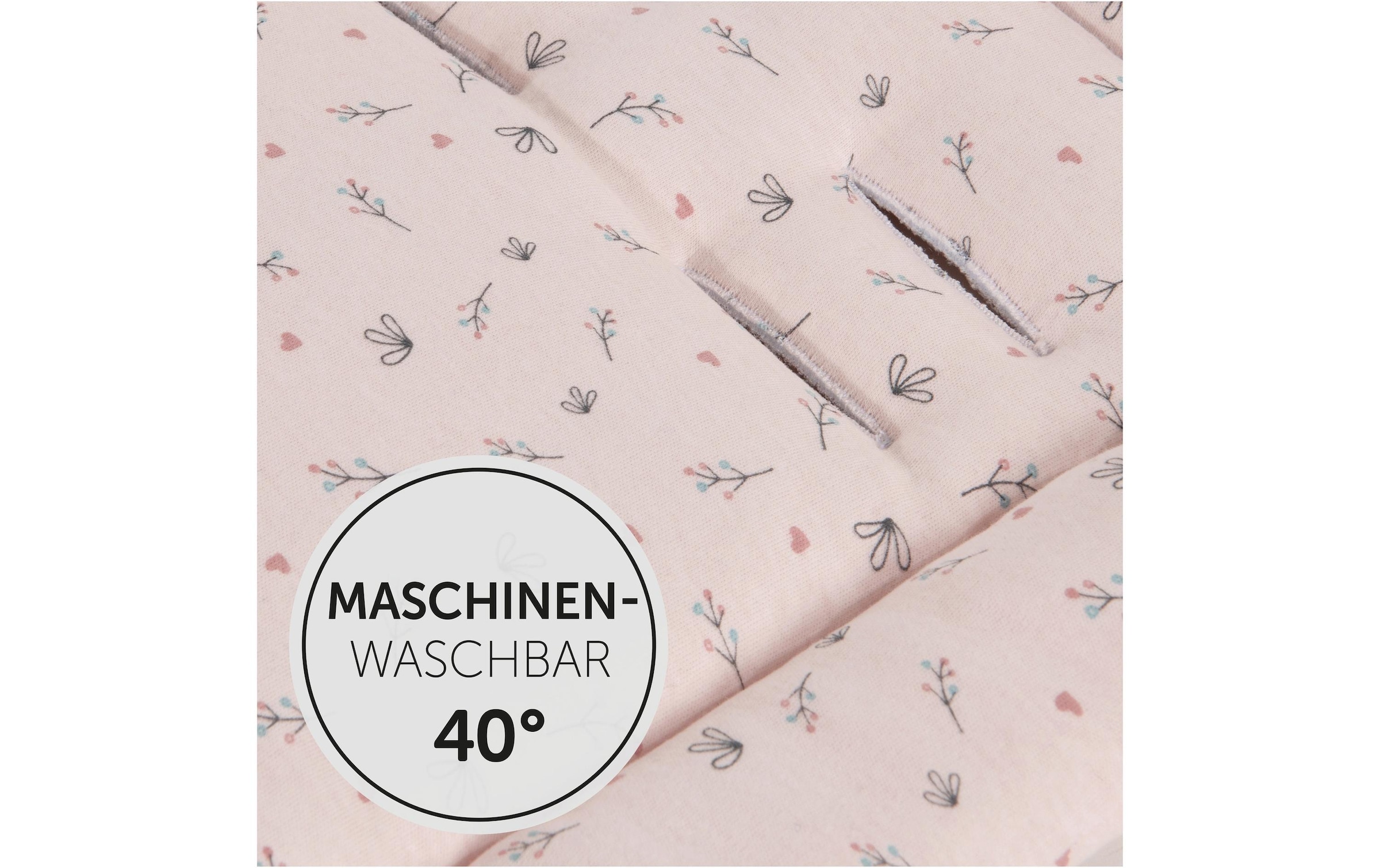Hauck Housse de siège pour enfant »Seat Liner, Flowers Rose« également adapté aux poussettes