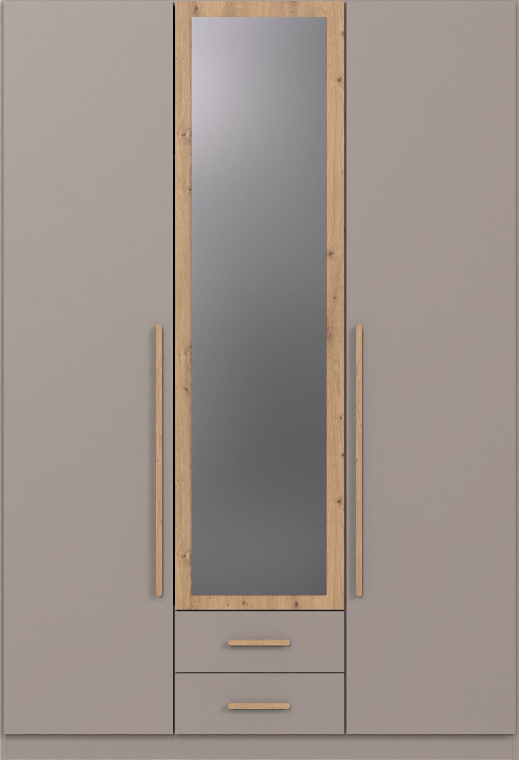 Wimex Kleiderschrank »Marburg erhältlich in den Breiten 135cm & 180cm« inkl. Spiegel und zwei Schubladen