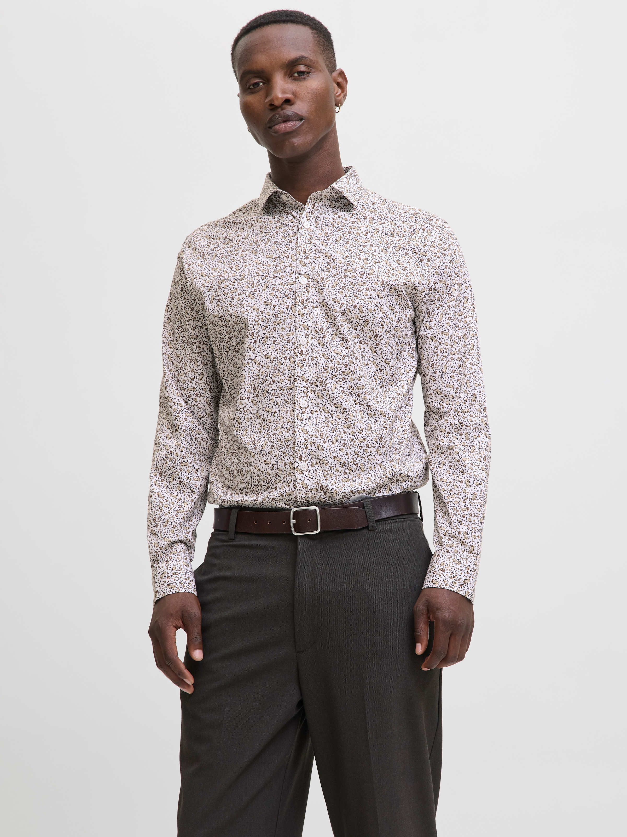 Jack & Jones Chemise à manches longues »JPRBLABLACKPOOL STRETCH AOP LS SHIRT SN«