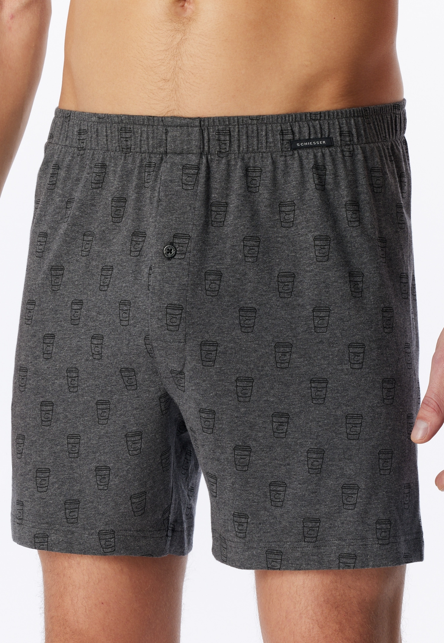 Schiesser Boxer ample »Boxershorts Multipack« patte de boutonnage fonctionnelle et bouton visible
