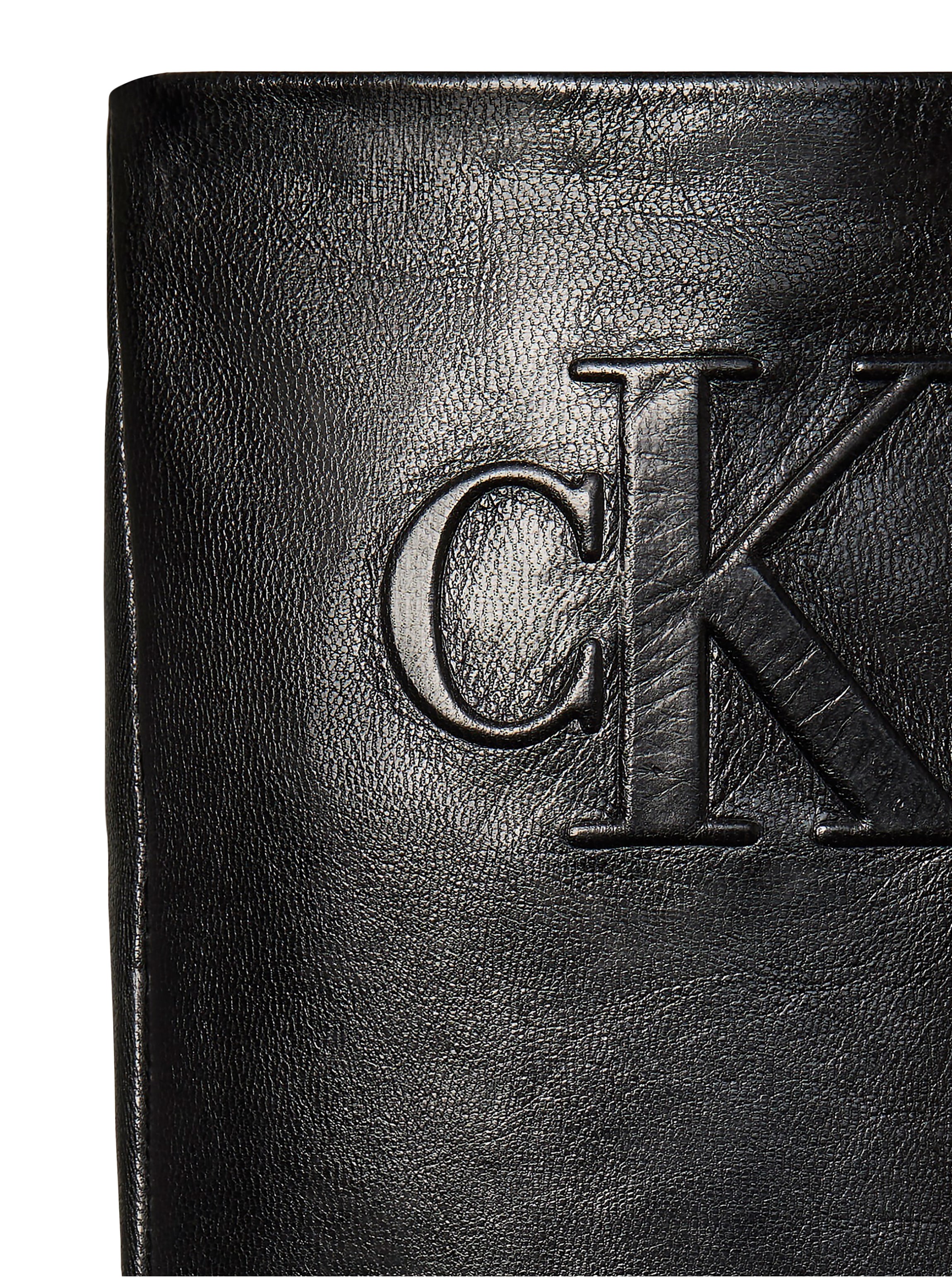 Calvin Klein Gants en cuir coupe régulière avec logo de la marque