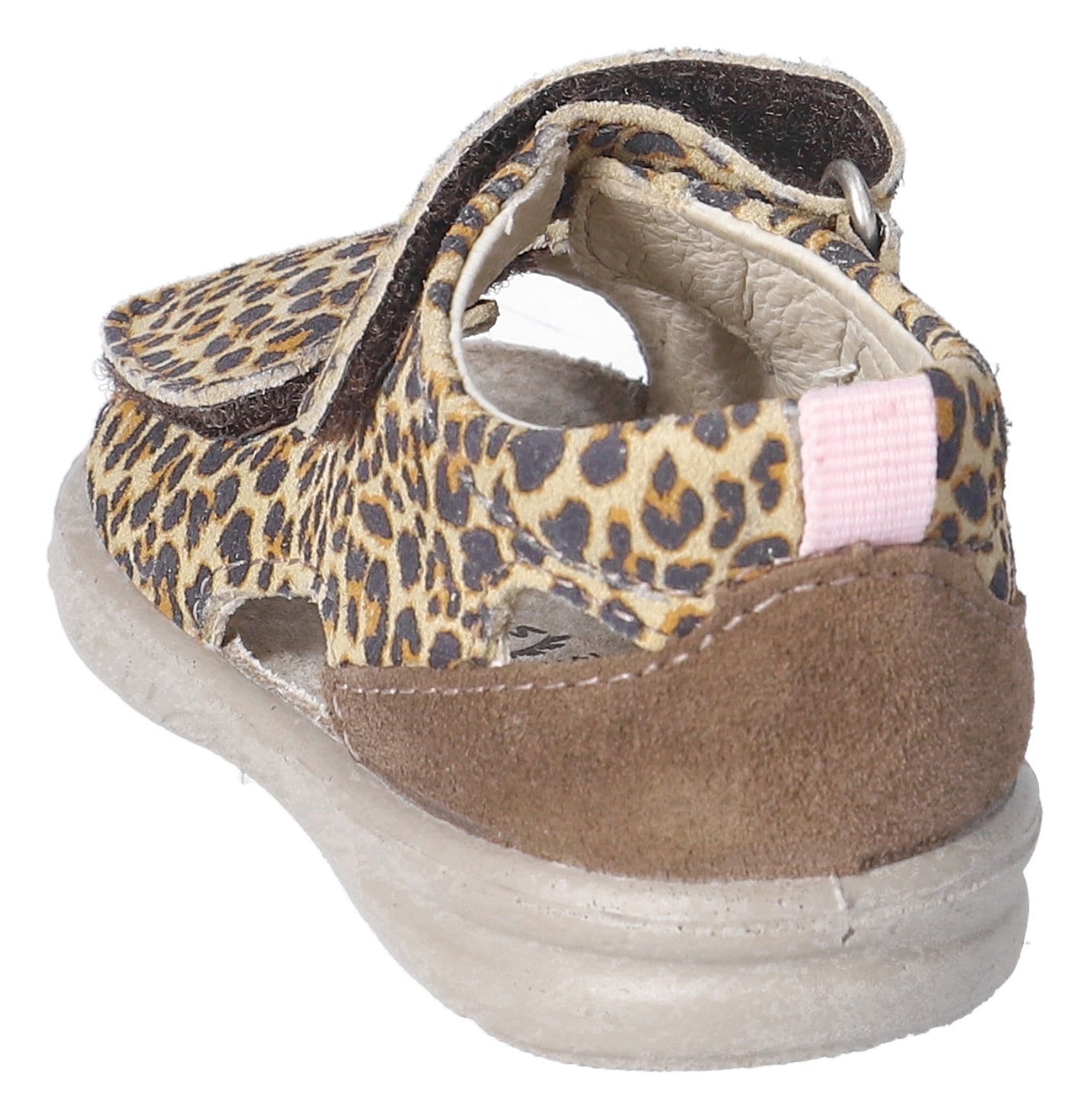 PEPINO by RICOSTA Lauflernschuh »Banu WMS: mittel«  Sandalette mit Klett und Animal Print, Grössenschablone zum Download