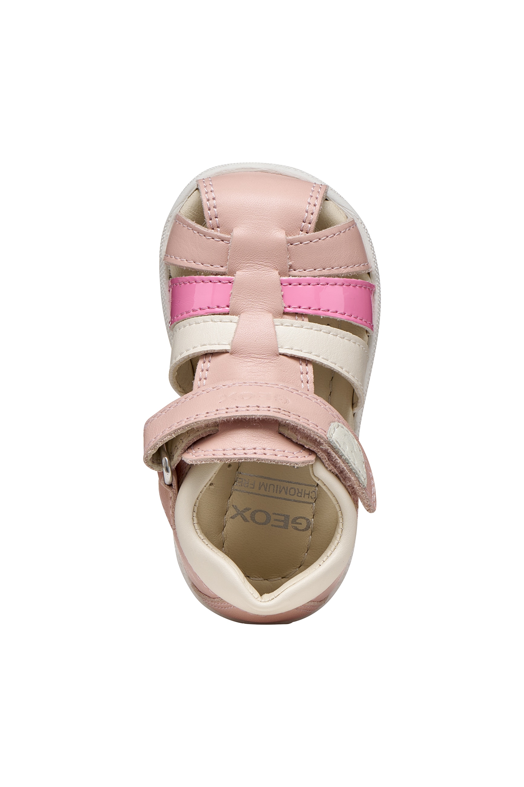 Geox Lauflernschuh »B SANDAL MACCHIA GIR«  Babyschuh mit Klettverschluss, Grössenschablone zum Download