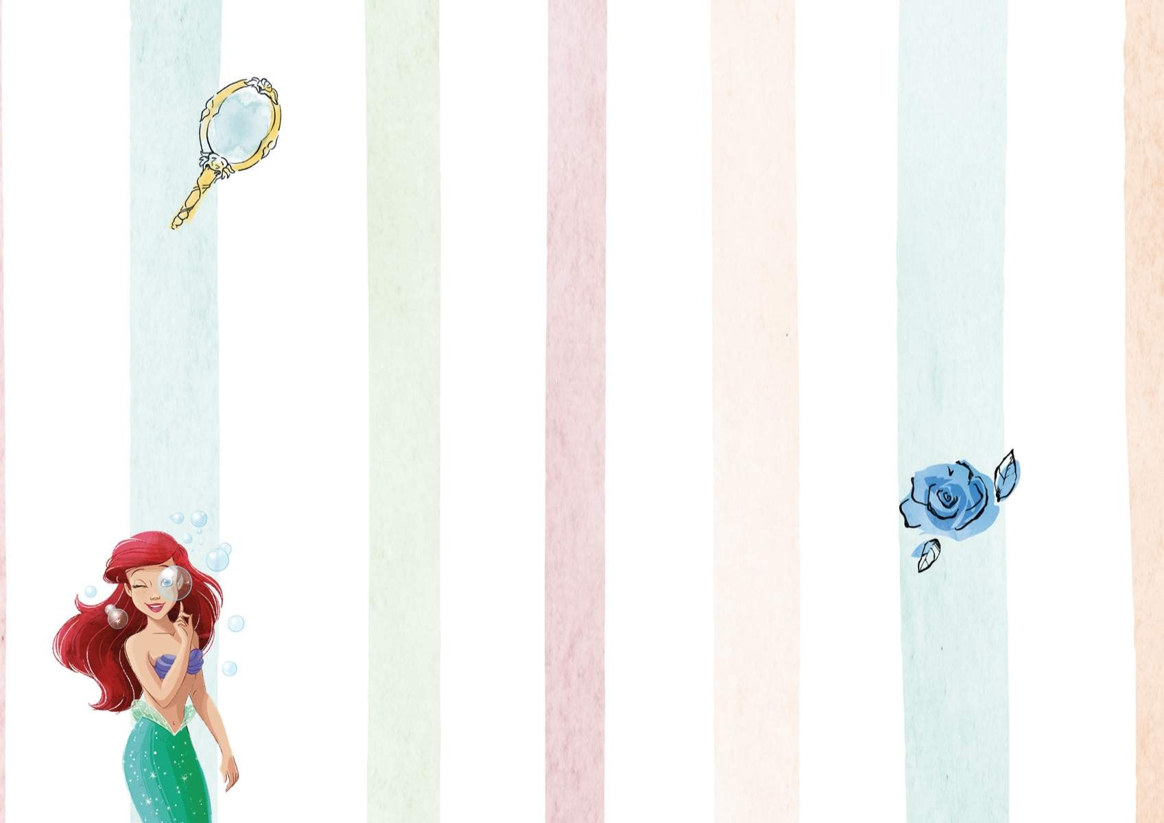 Komar Papier peint intissé »Disney Princesses Charmix« imprimé lisse rouleau de 212 x 250 cm