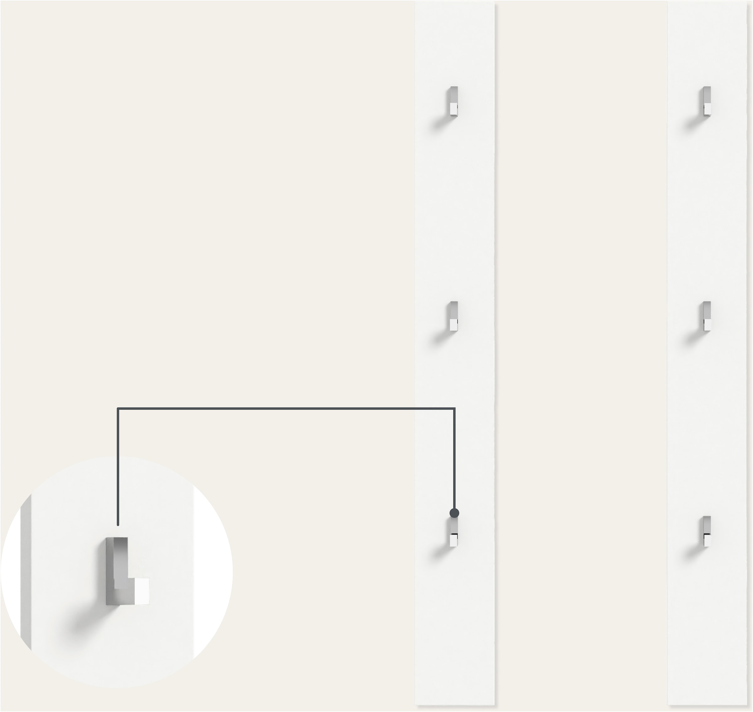 Home affaire Garderoben-Set »Trondheim, Garderobenset 3-tlg. Breite 171 cm,« 3 Stk. tlg.