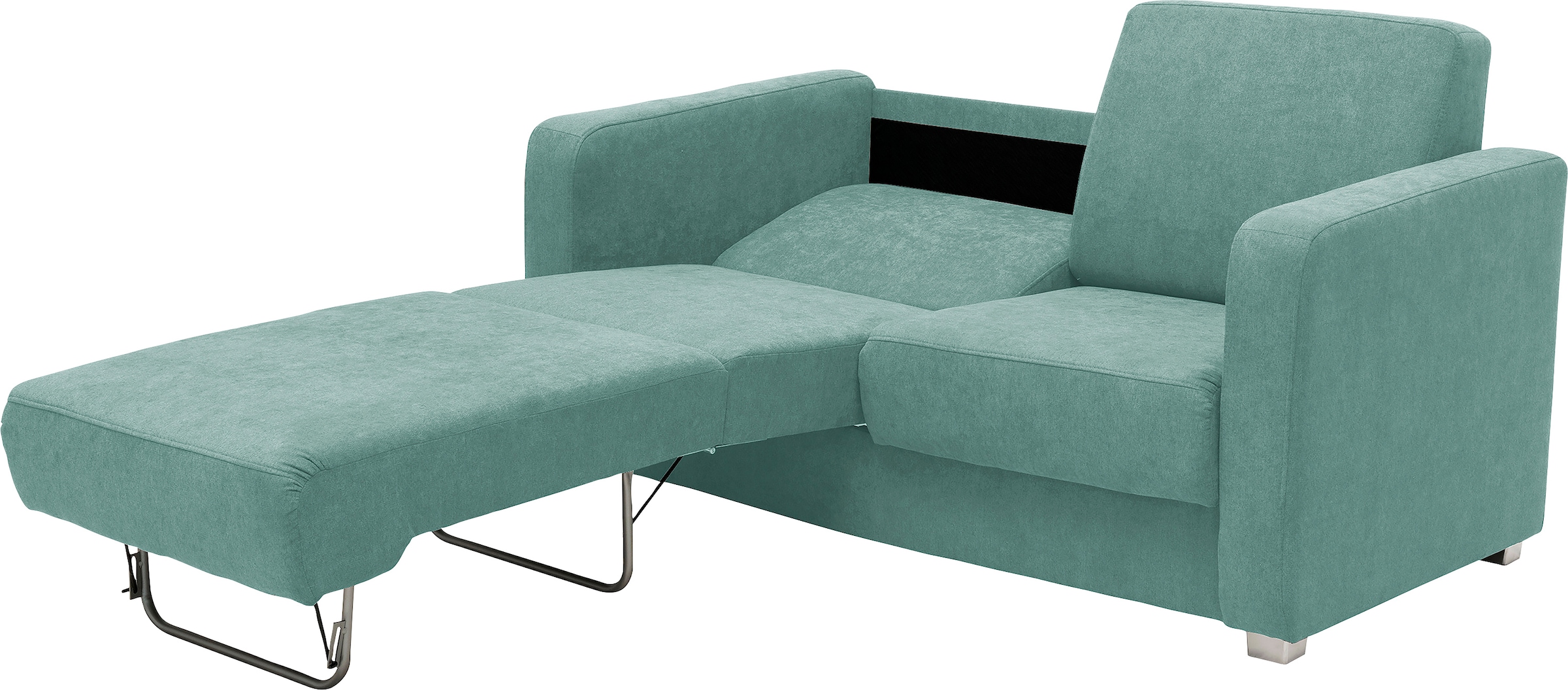 Home affaire Ecksofa »Lazio modern und bequem, schmale Armlehnen, tolle Detailverarbeitung« mit 2 Einzelauszügen als Längsschläfer