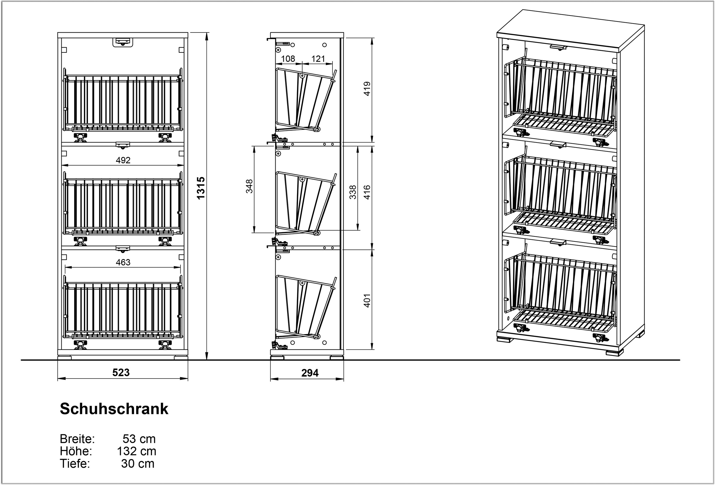 GERMANIA Armoire à chaussures »COLORADO«