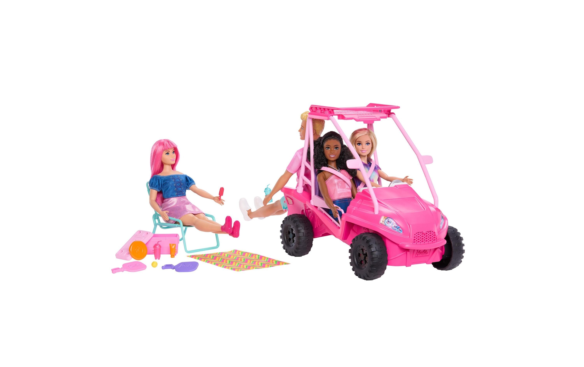 Barbie Voiture de poupée »Barbie Mysteries: Mission Strand Ultimativer Strand-Buggy«