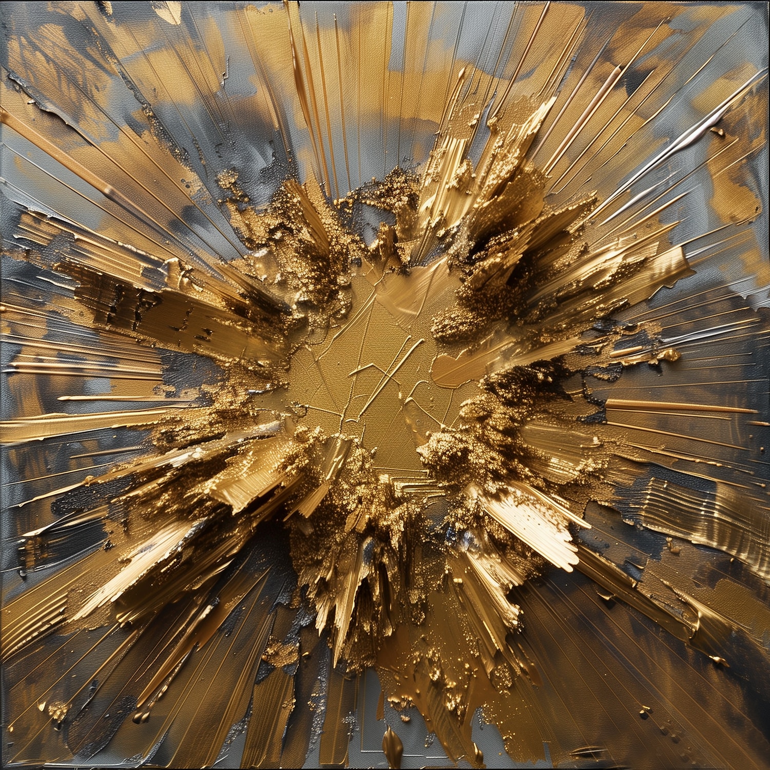 queence Tableau en verre acrylique »Goldene Kunst« Abstrait | Abstrait | Art | Formes | Tableau 1 cuis tlg. Impression artistique HD premium de qualité galerie