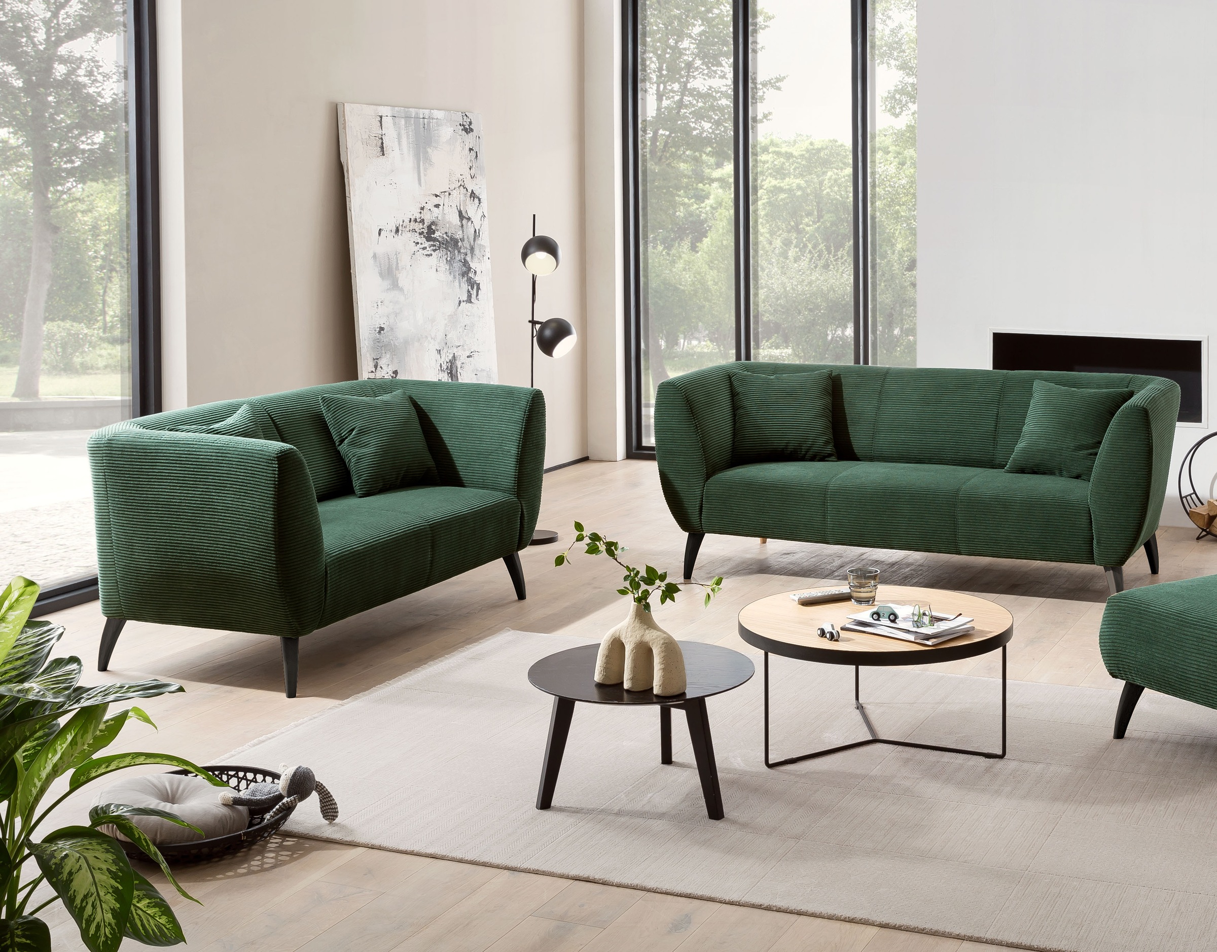 INOSIGN Ensemble rembourré »Colori« Set, 3-Sitzer und 2-Sitzer, 2 cuis tlg. auch als Loveseat erhältlich