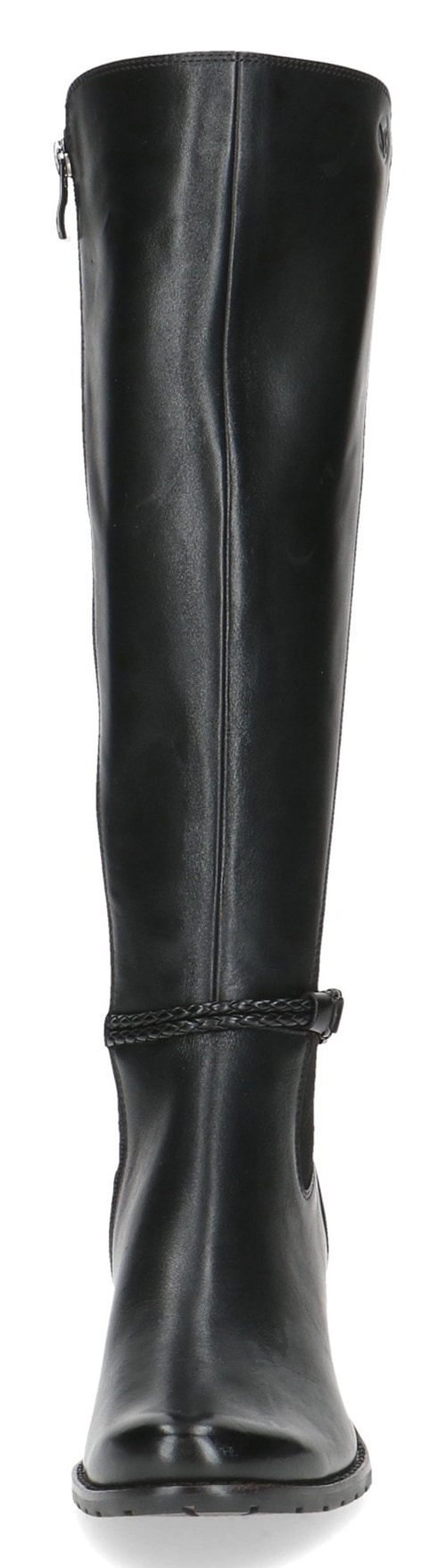 Caprice Bottes  , talon bloc, bottes hautes à tige longue, bottes business avec bande tressée