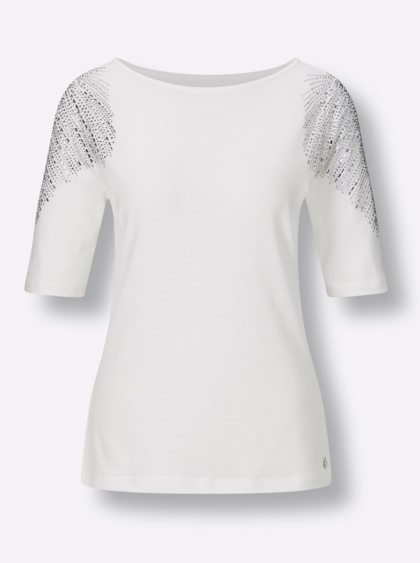 CREATION L PREMIUM T-shirt à manches courtes »Lyocell-Baumwoll-Shirt« 1 cuis tlg.