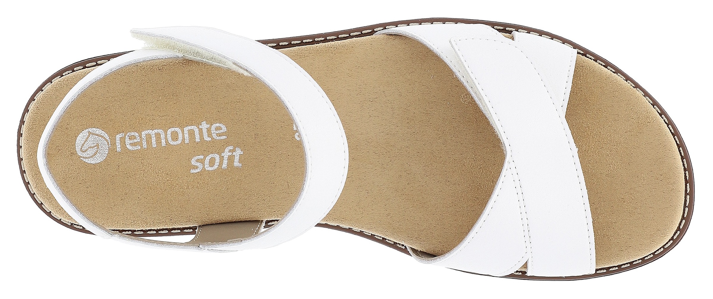 Remonte Sandale à lanières  , Plateau, Sommerschuh, Sandalette mit Lite ´n Soft Ausstattung