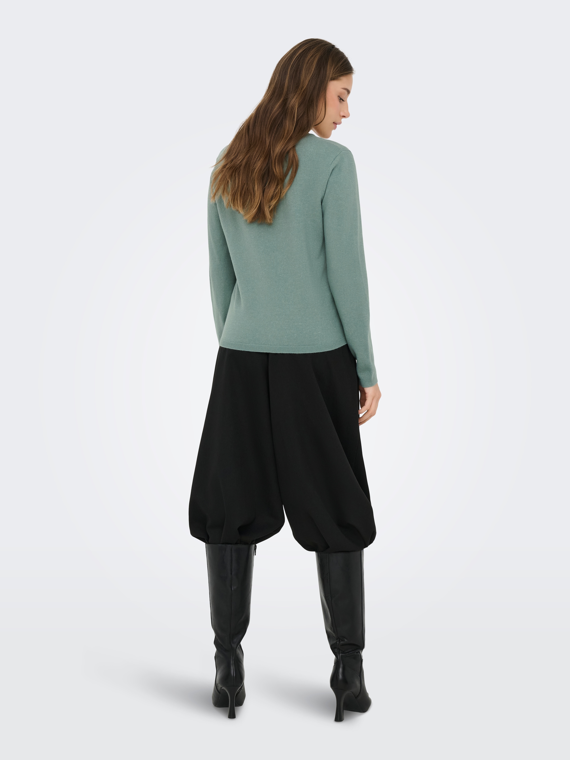 ONLY Pull col V »ONLLOYAL LIFE LS V-NECK PULLO KNT NOOS« Materialmix