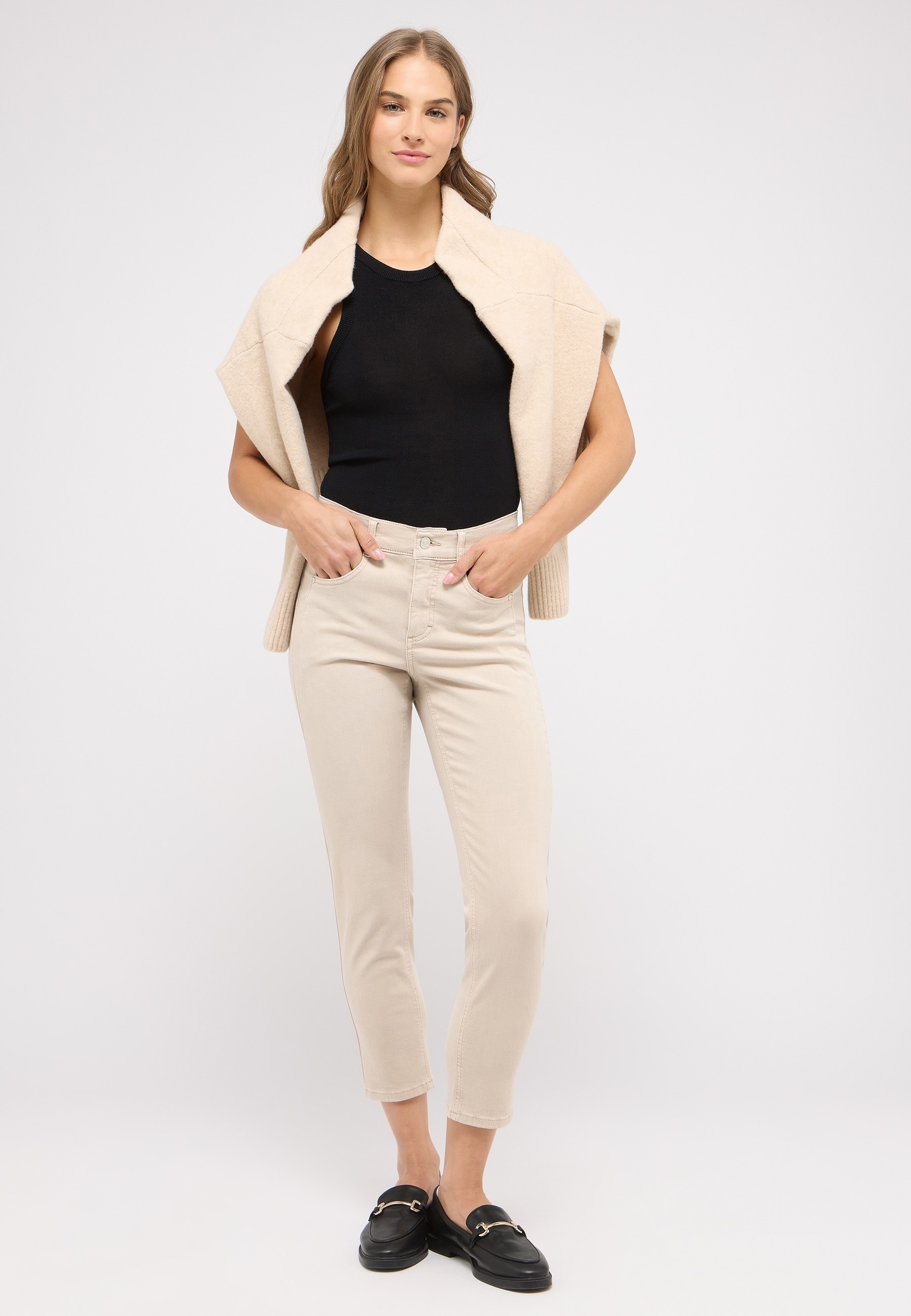 ANGELS 7/8-Jeans »ORNELLA« mit Used-Waschung