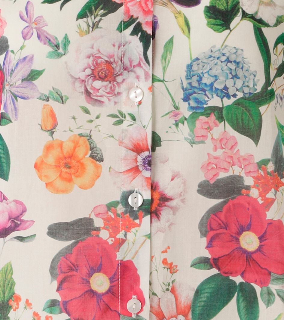 Aniston CASUAL Blouse chemise mit farbenfrohen Blumendruck - jedes Teil ein Unikat - NEUE KOLLEKTION