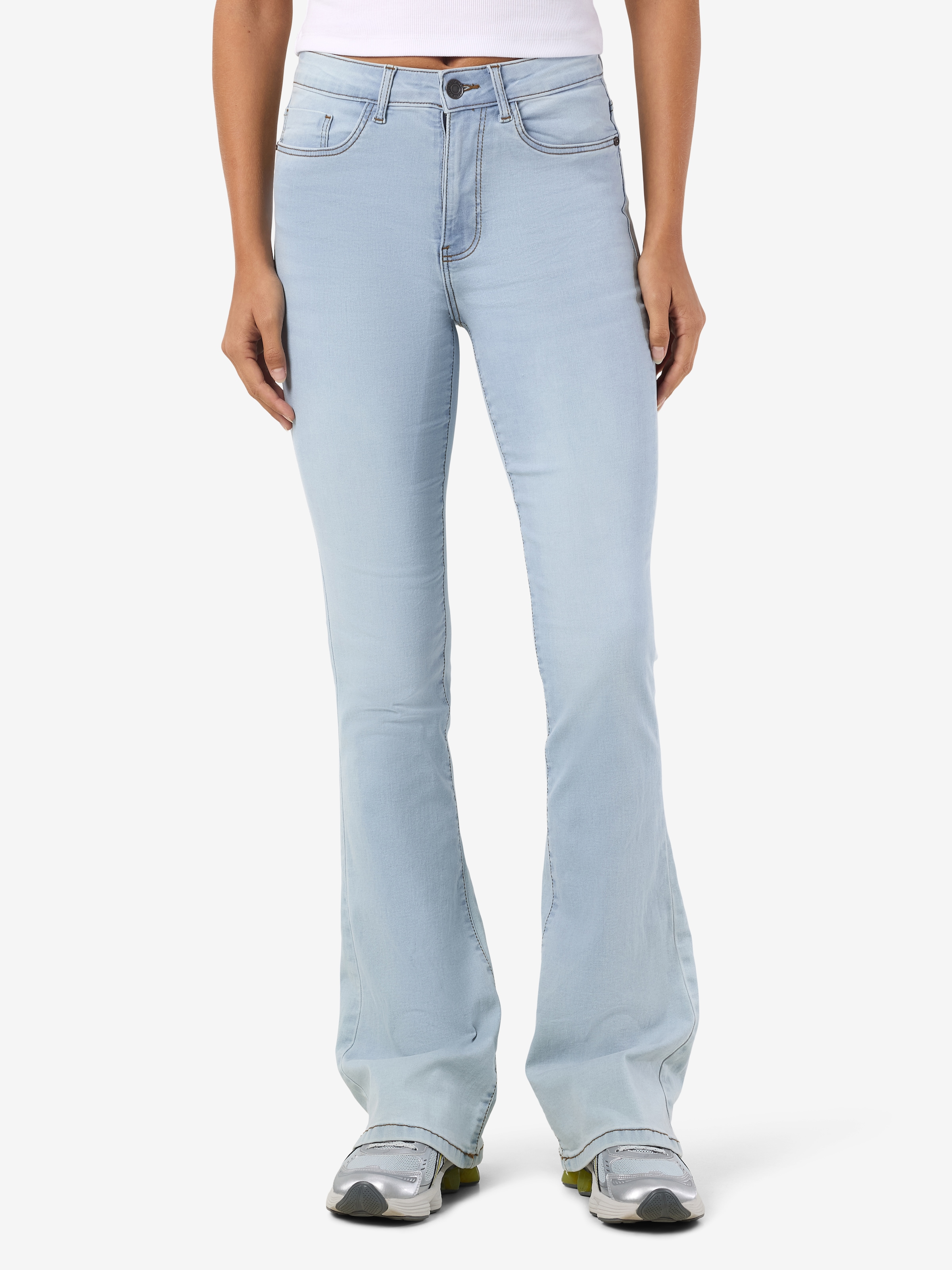 Noisy may Bootcut-Jeans »NMSALLIE HW SKINNY FLAR VI515LB FWD NOOS«
