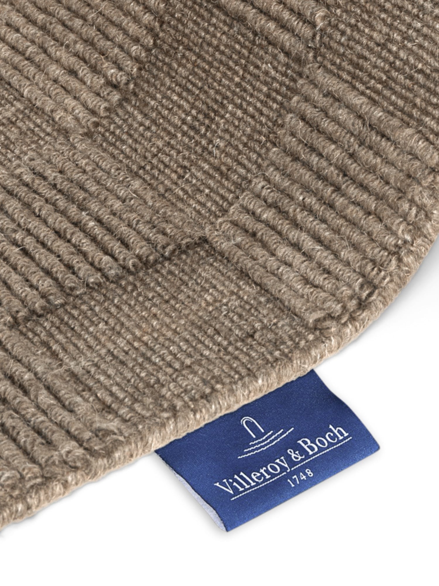 Villeroy & Boch Tapis en laine »Scala« Rectangulaire 10 mm Höhe Handgewebt, Wolle, Kariert, Natur, 3D-Struktur, Karo, Wohnzimmer