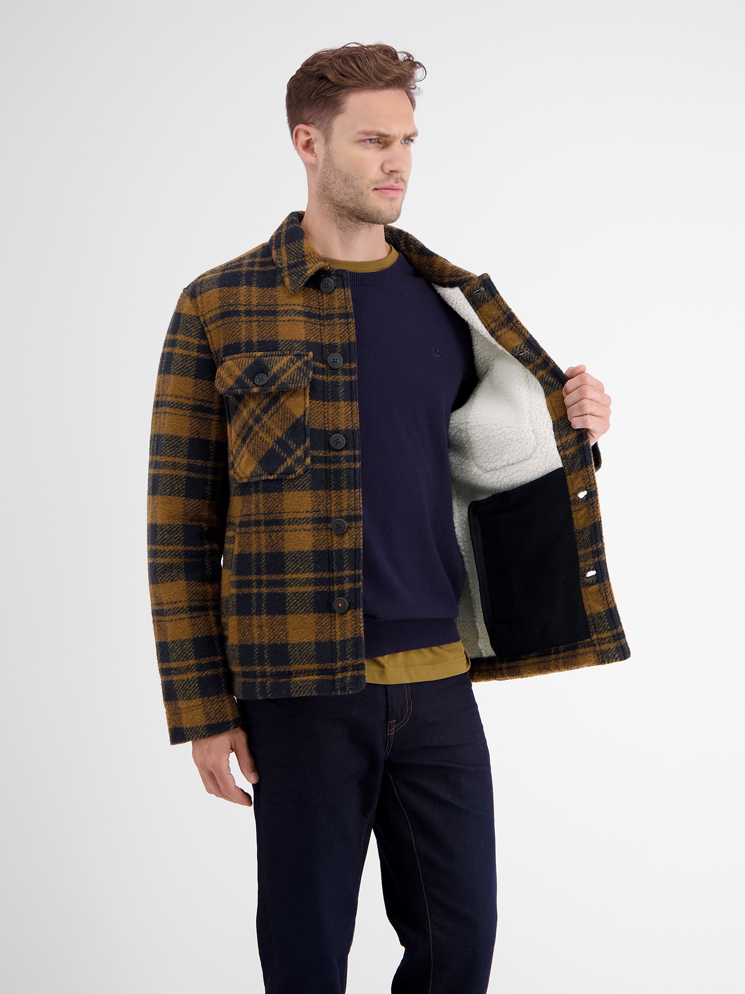 LERROS Veste chemise »Kariertes Overshirt-Jacket«